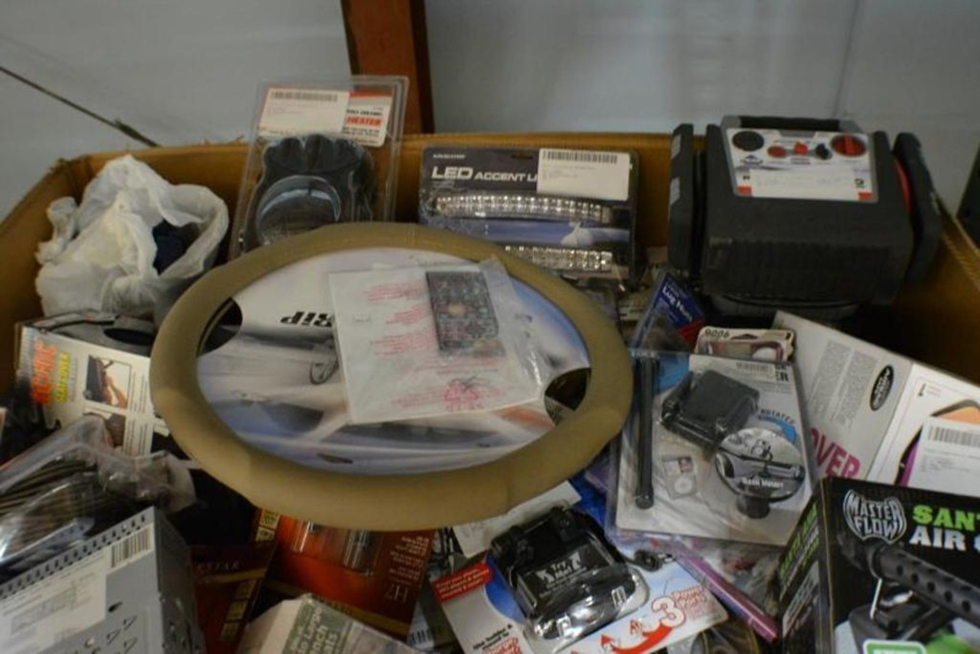 Assorted Car Accessories and Auto Parts. Seat Covers + Accent Lights + Car Stereos + Assorted Fit Ti - Image 5 of 12