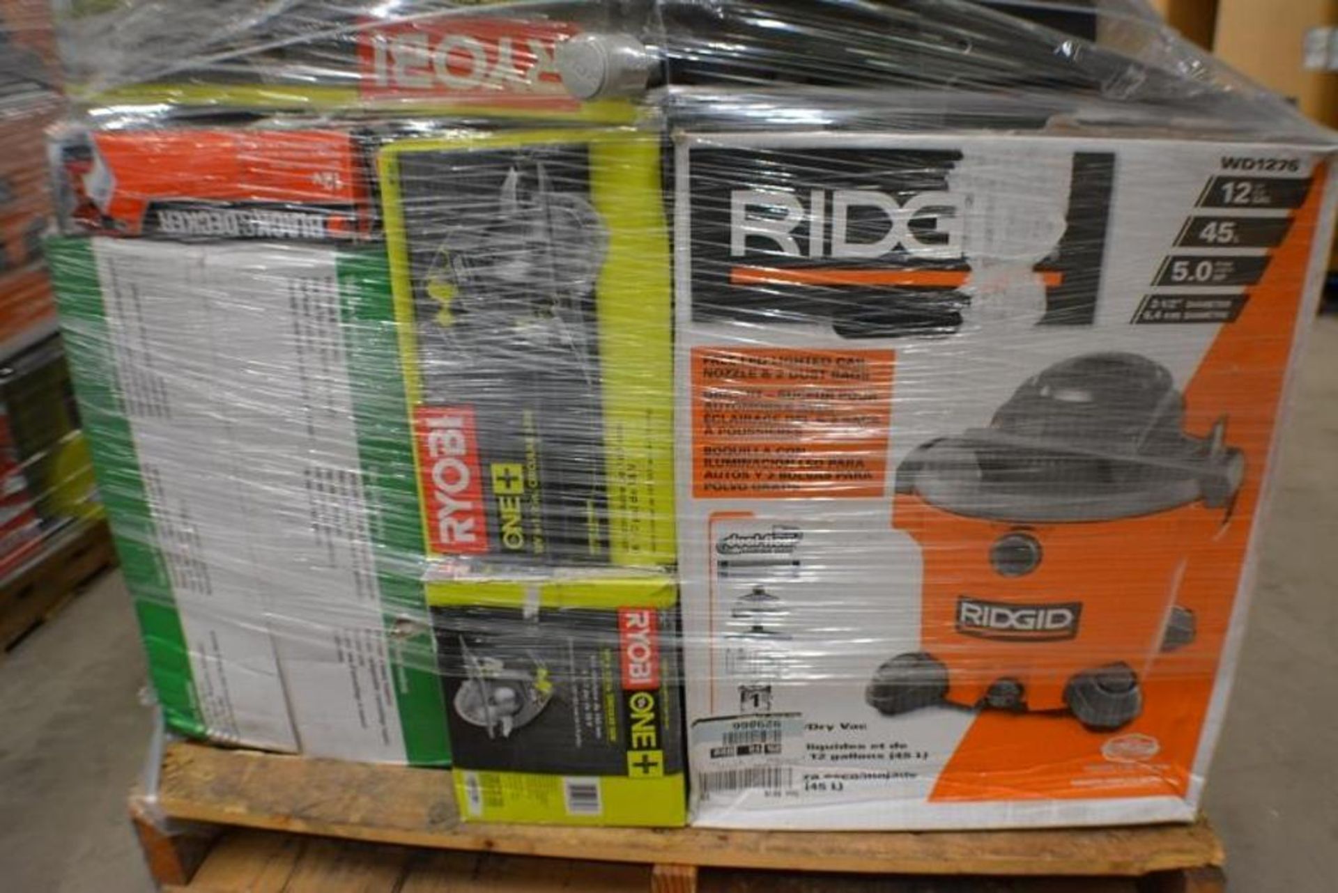 Tools and Garden Equipment by Ridgid + Ryobi + Black and Decker. Saws + Nail Guns + Vacuums + Wet Ti - Image 3 of 9