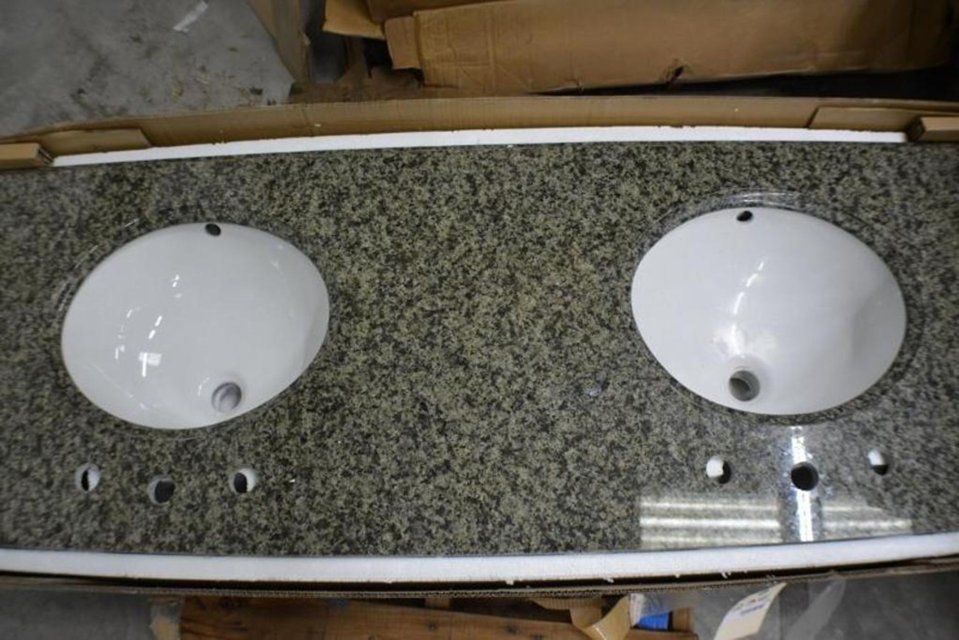 Granite Double Vanity Sink - Image 2 of 4