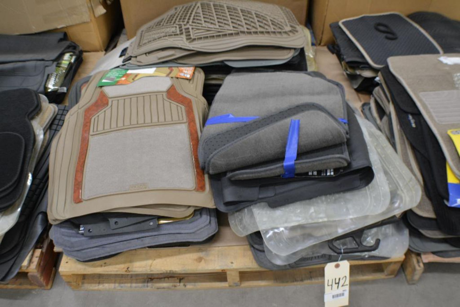 Car Mats. Universal Fit Assorted Styles and Colors. Contents of Pallet