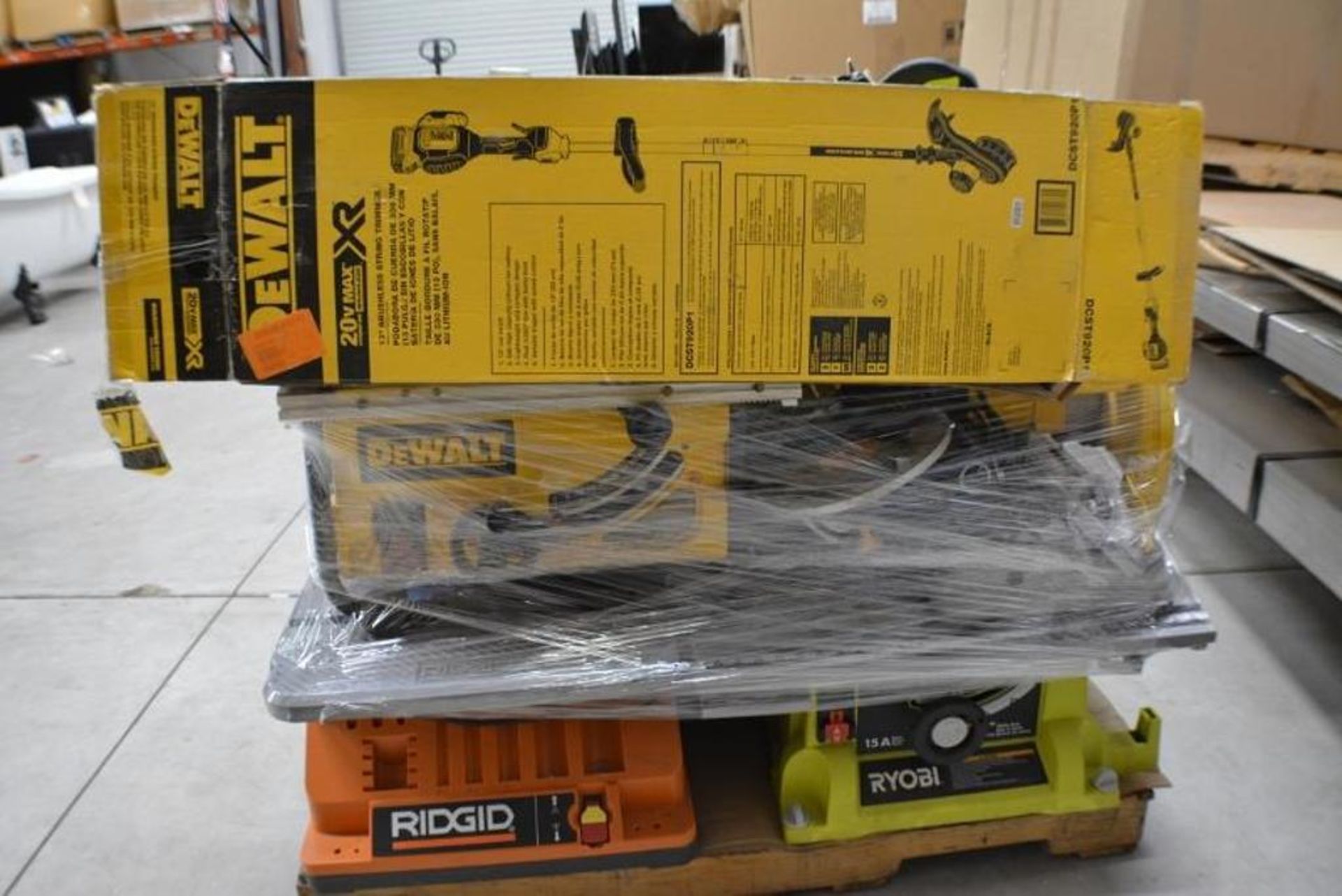 Tools by Assorted Brands. Dewalt + Porter Cable + Ridgid + Ryobi. Assorted Tools. Contents of Pallet - Image 2 of 8