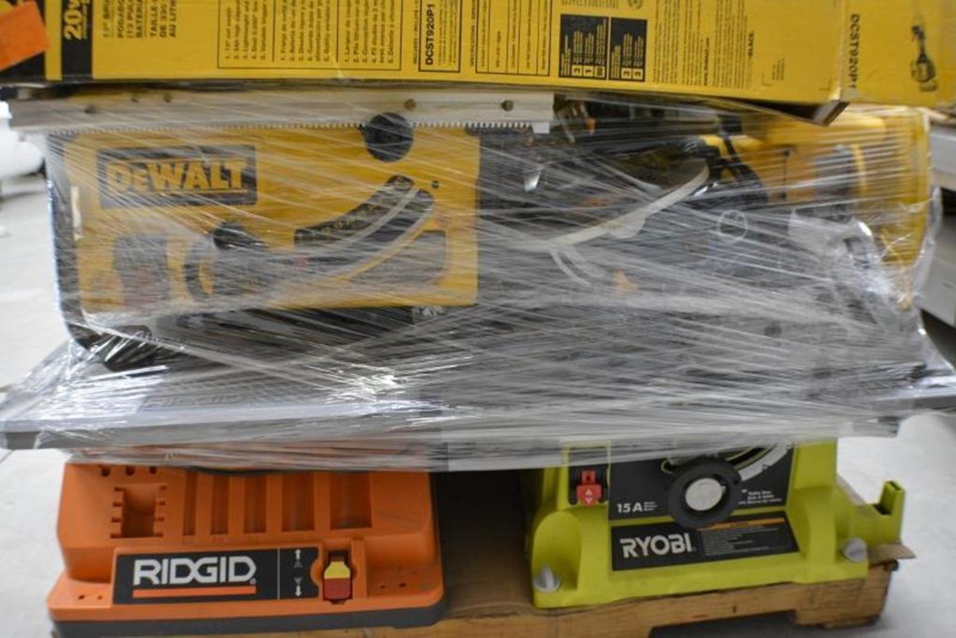 Tools by Assorted Brands. Dewalt + Porter Cable + Ridgid + Ryobi. Assorted Tools. Contents of Pallet - Image 3 of 8