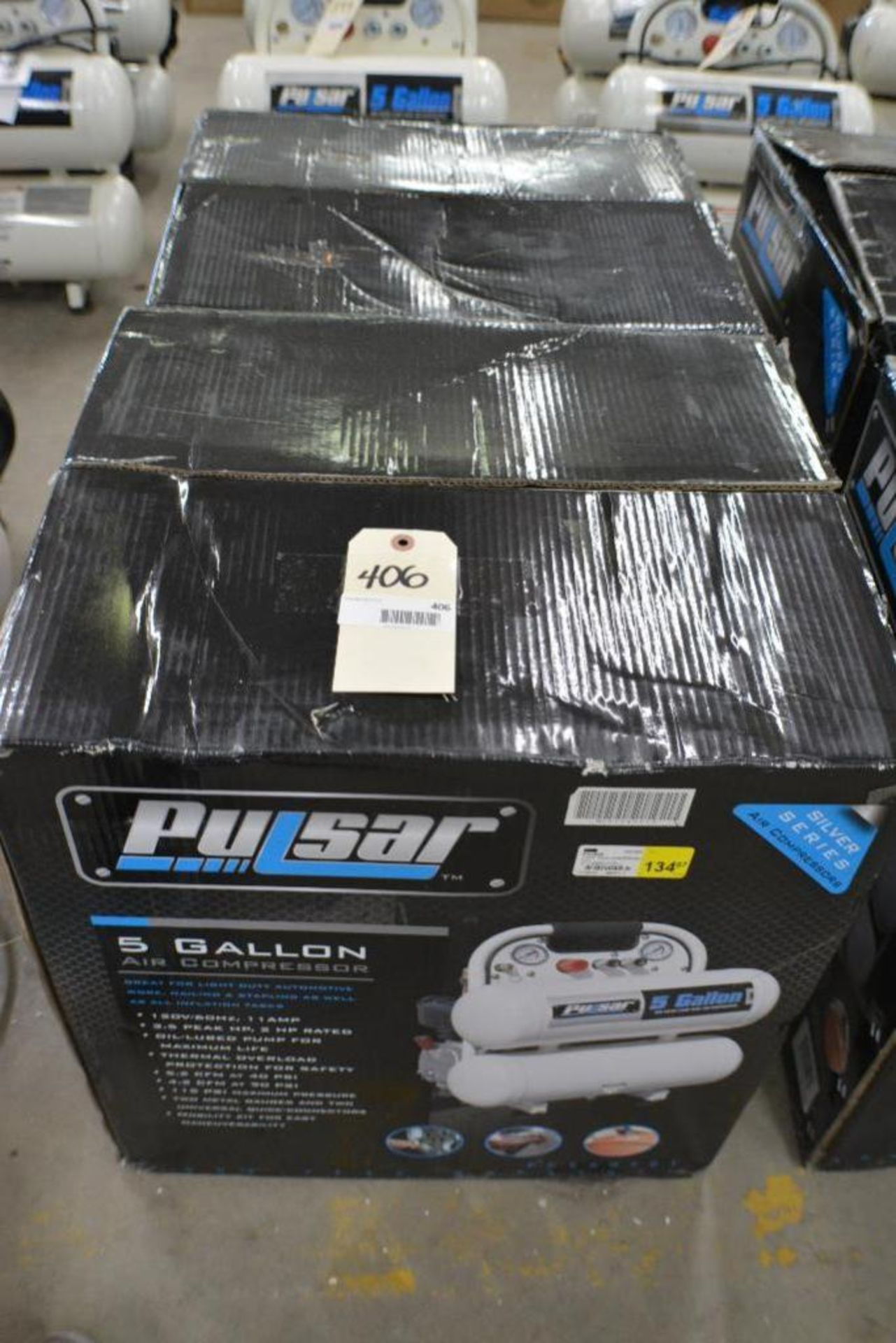 5 Gallon Air Compressor 2.0HP 115PSI by Pulsar. Qty 2 x $