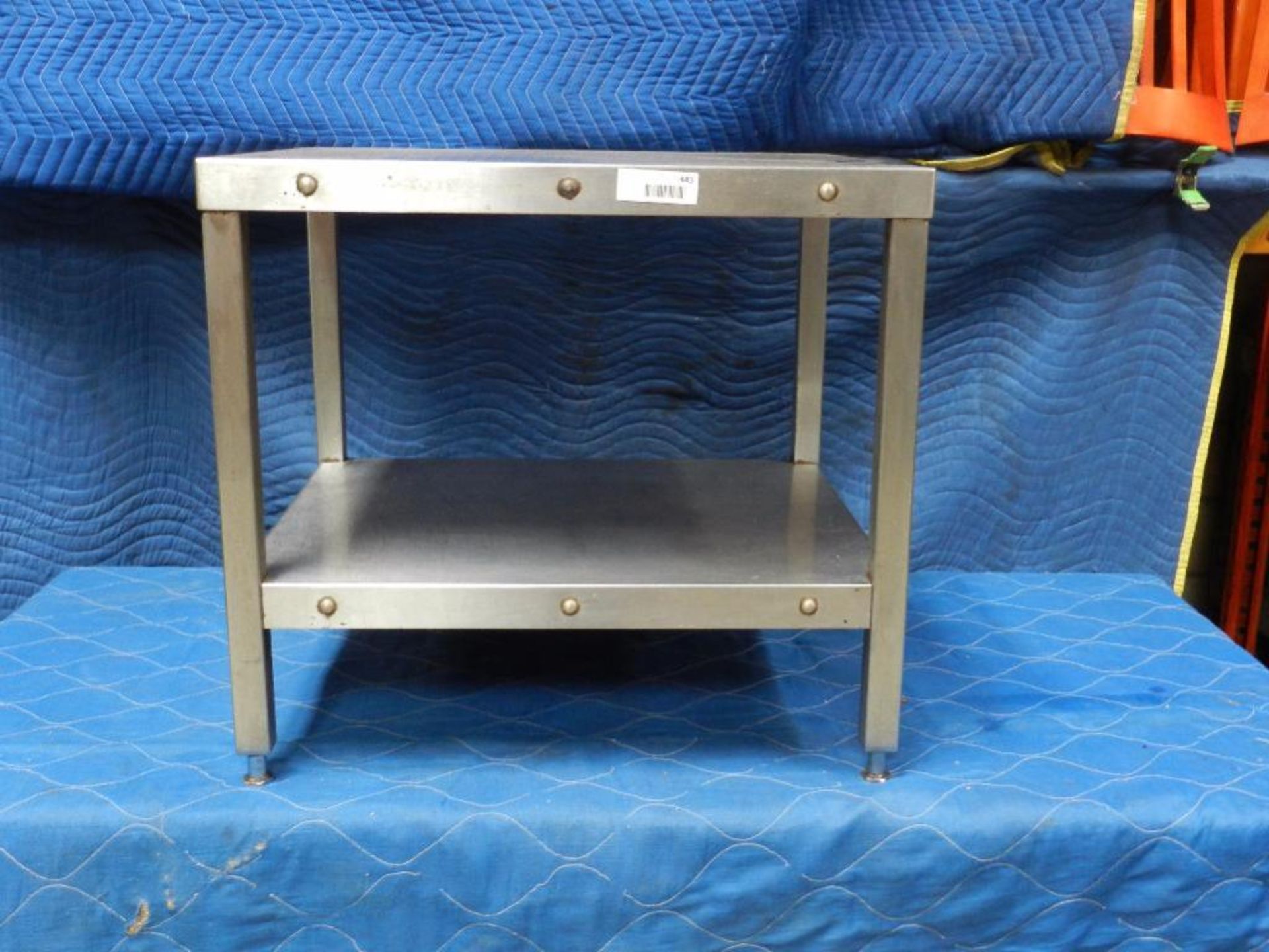 Stand Stainless Steel with bottom storage shelf. Equipment Stand Approx size (20 x 24 x 30in.)