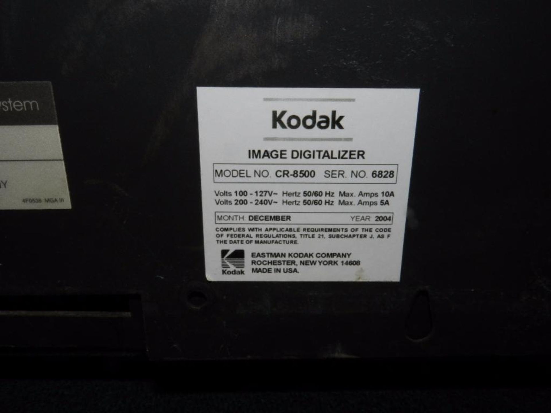 Kodak CR 850. Direct View CR. Image Digitalized. model CR-8500. Serial 6828. with Cables. and Access - Image 13 of 38