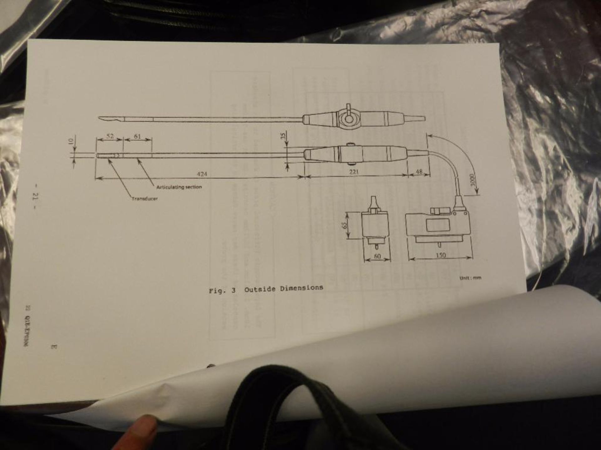 Hitachi Laparoscopic Probe. Model EUPOL334. SN SE18399501 A. (AS A Note this Probe is unused) - Image 13 of 16