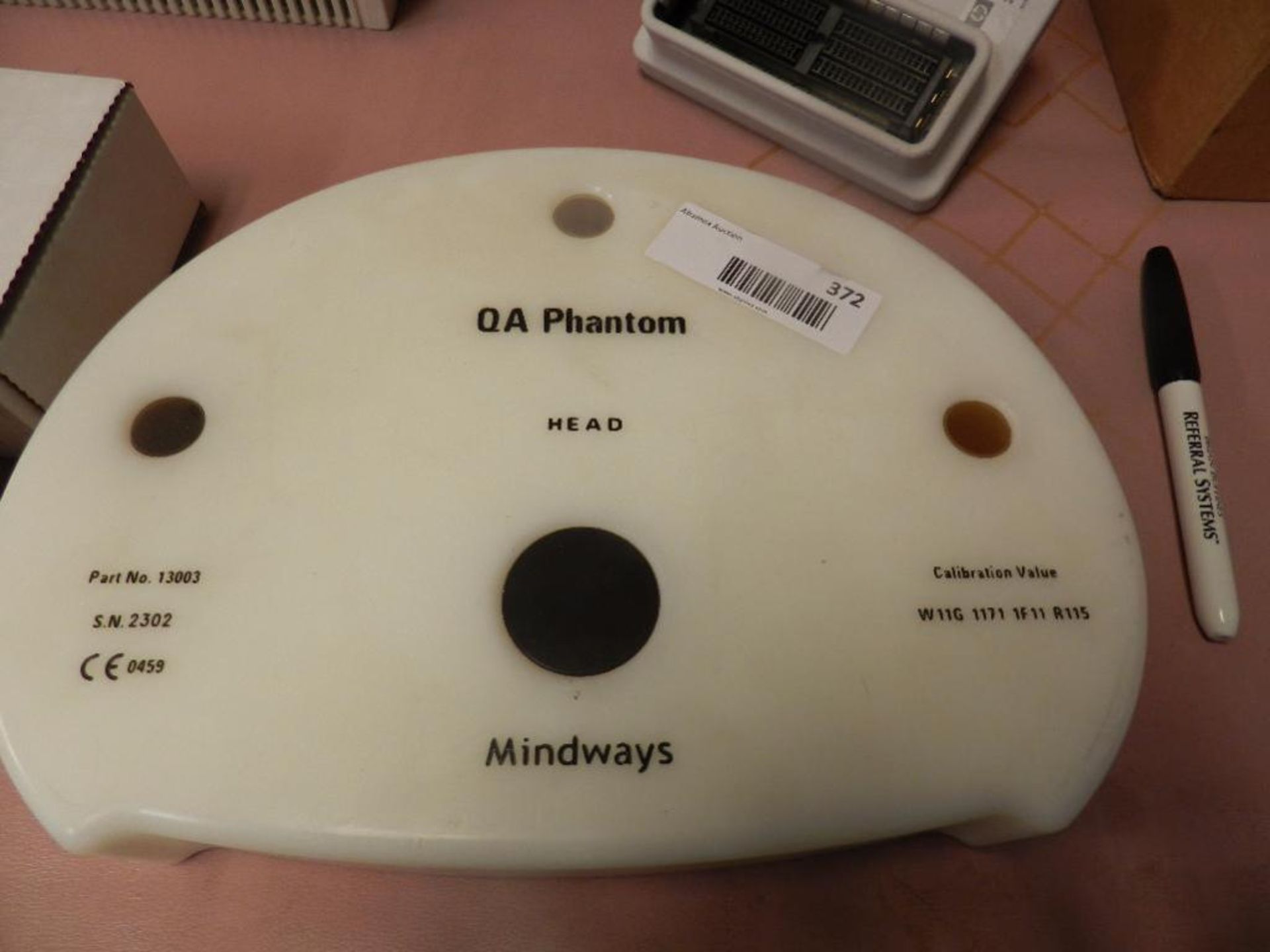 General Electric QA Phantom Part 13003. and Collimator for Calibration PT11 Penetrometer