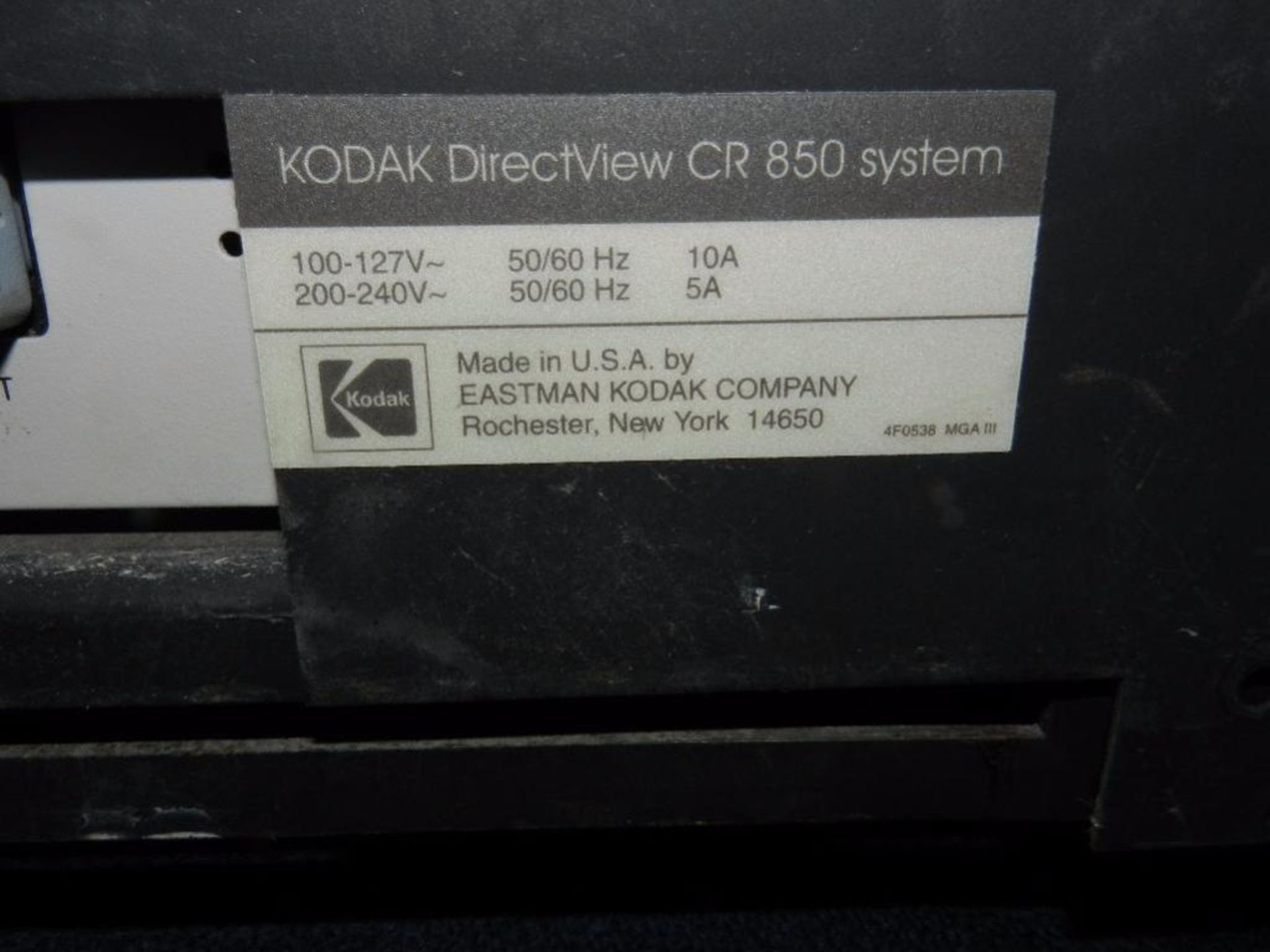 Kodak CR 850. Direct View CR. Image Digitalized. model CR-8500. Serial 6828. with Cables. and Access - Image 11 of 38