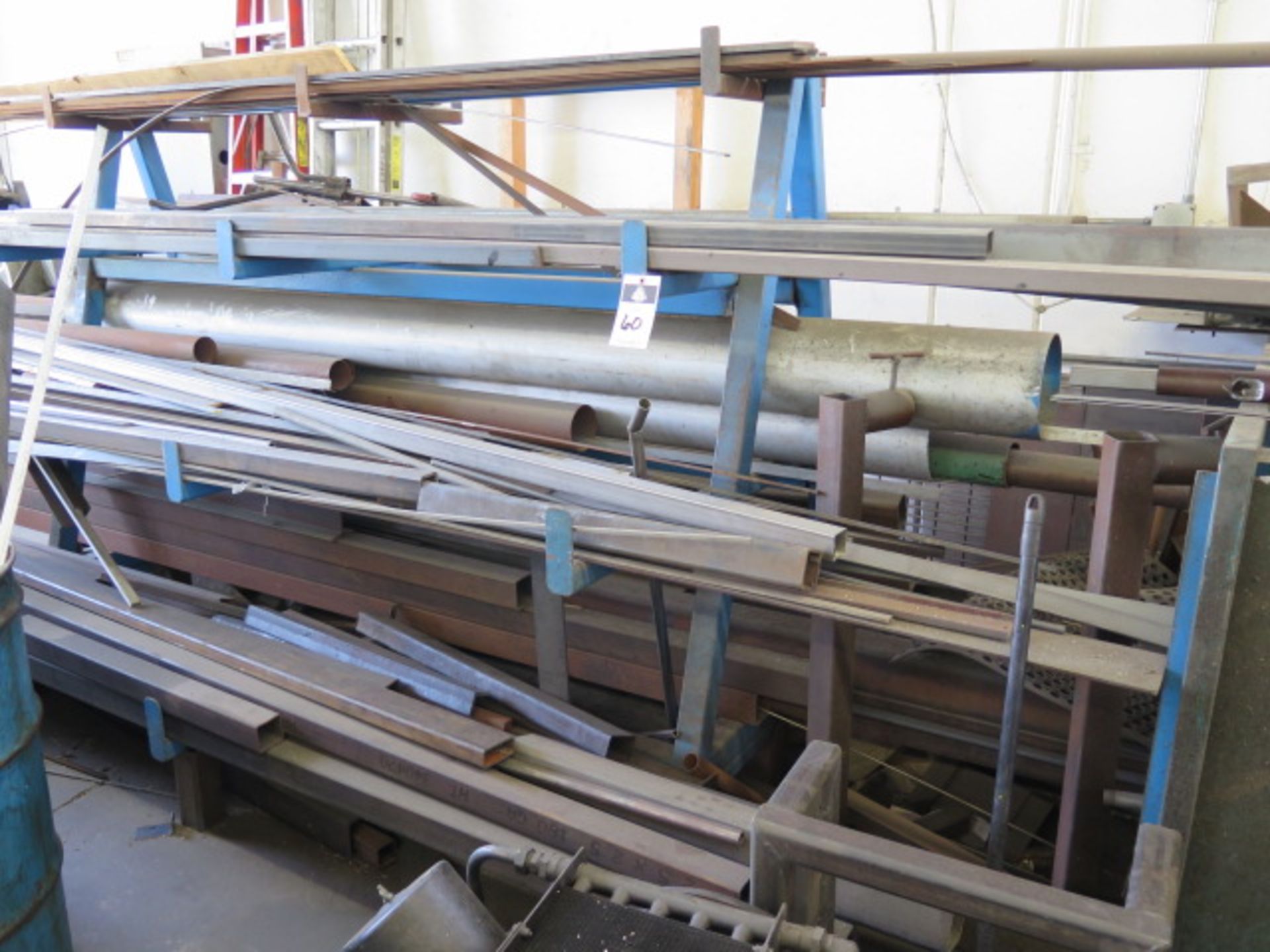 Bar Stock Including Steel Round, Square and Rectangular Tube Stock and Angle Iron and Racks