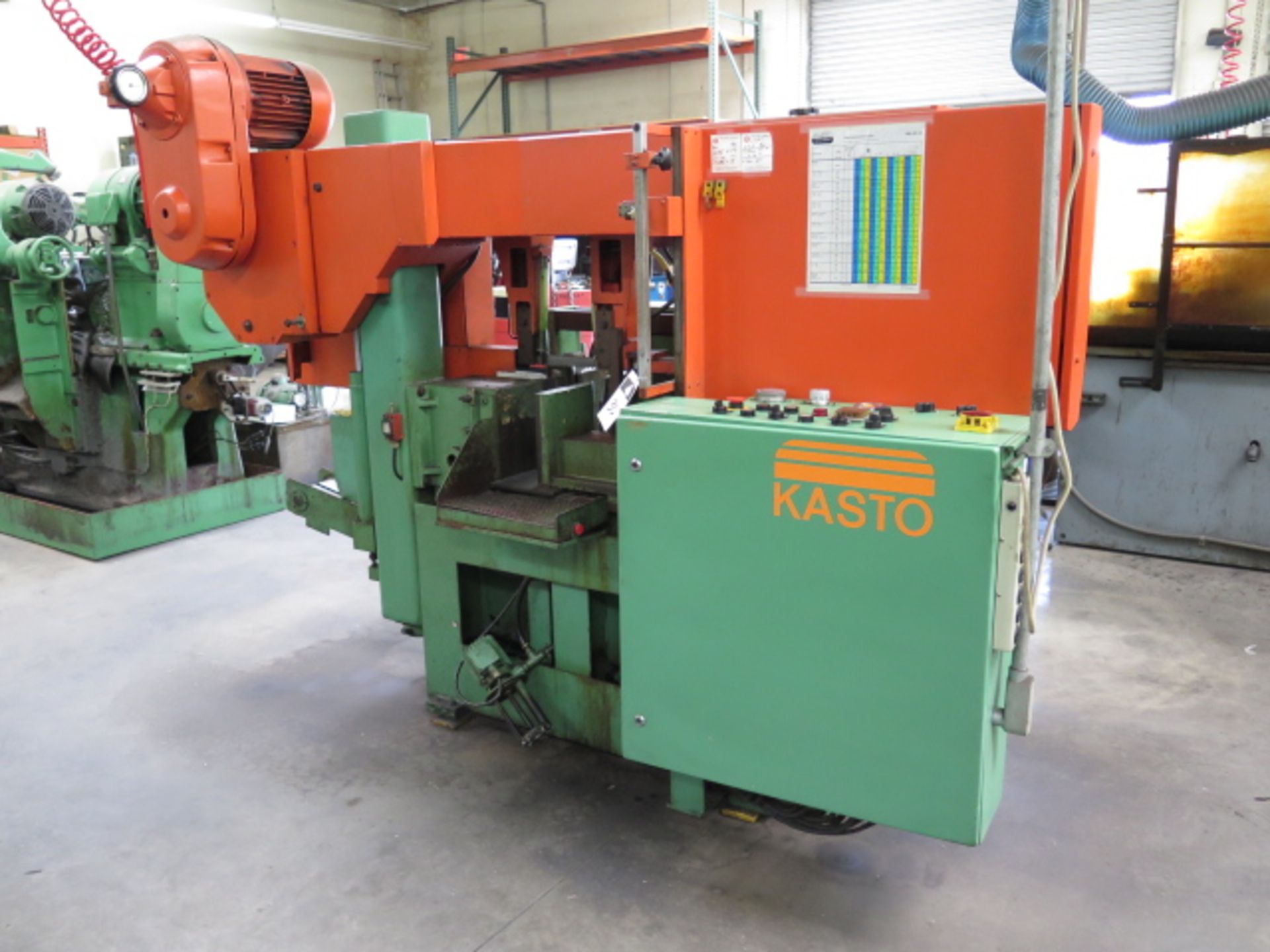 Kasto HBA360AU 15” Automatic Hydraulic Horizontal Band Saw w/ Hydraulic Clamping and Feeds, Chip - Image 2 of 5