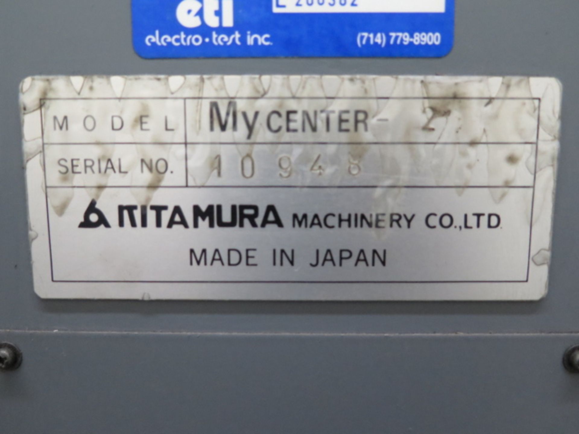 1990 Kitamura Mycenter-2 CNC Vertical Machining Center s/n 10948 w/ Fanuc Series 0-M Controls, 20- - Image 8 of 8