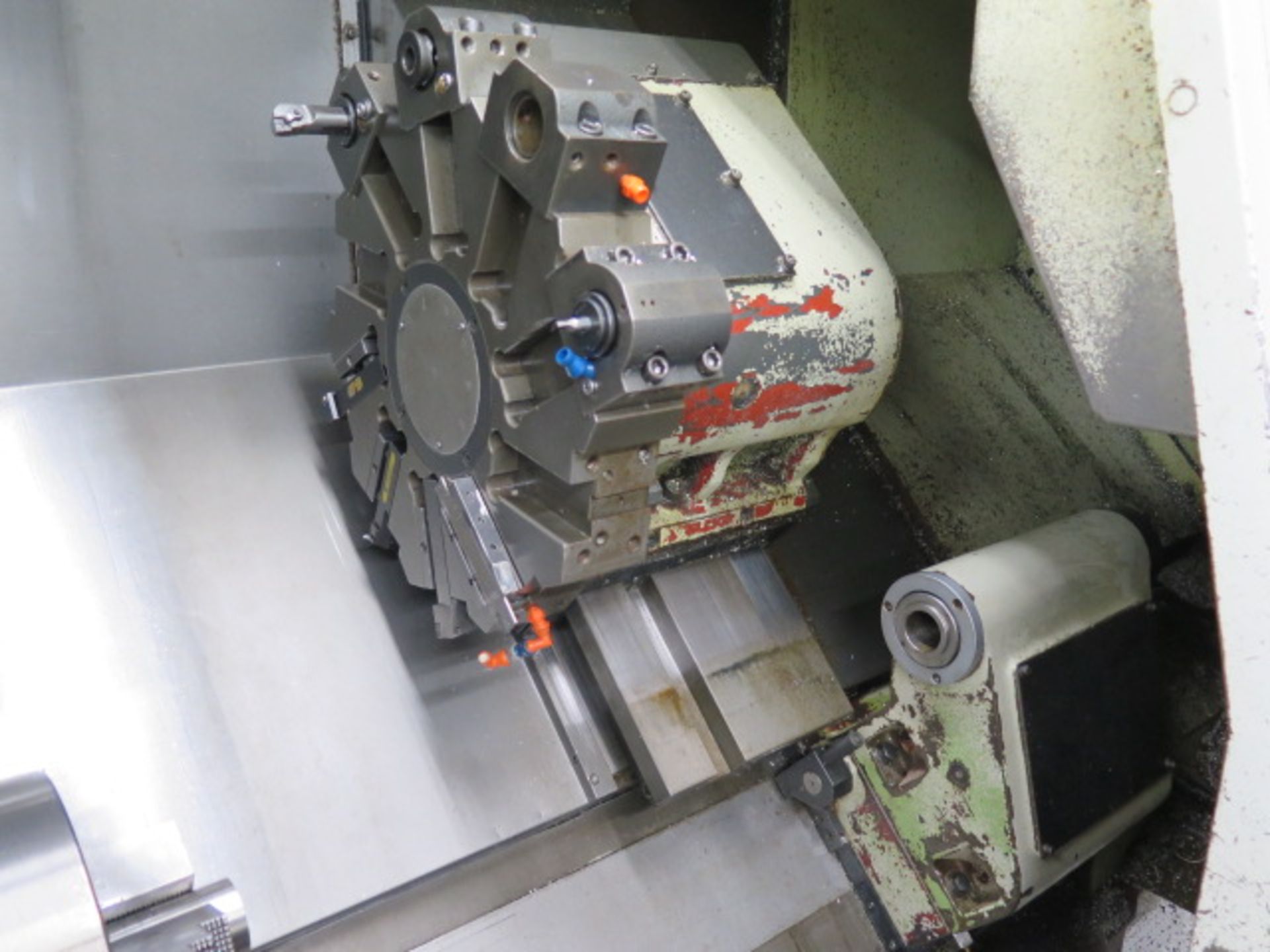 1995 HwaCheon Hi-ECO31A CNC Turning Center s/n M05734311L-49 w/ Fanuc Series 0-T Controls, 10- - Image 9 of 10