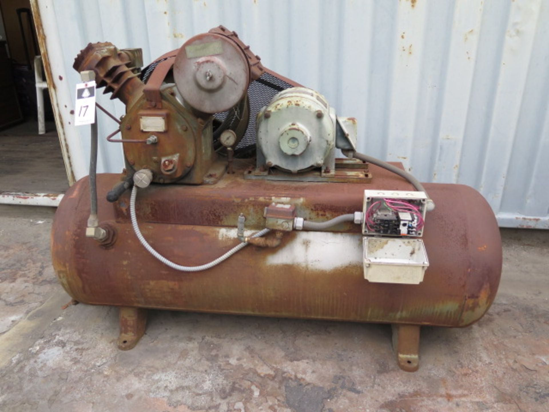 5Hp Horizontal Air Compressor w/ 2-Stage Pump, 60 Gallon Tank