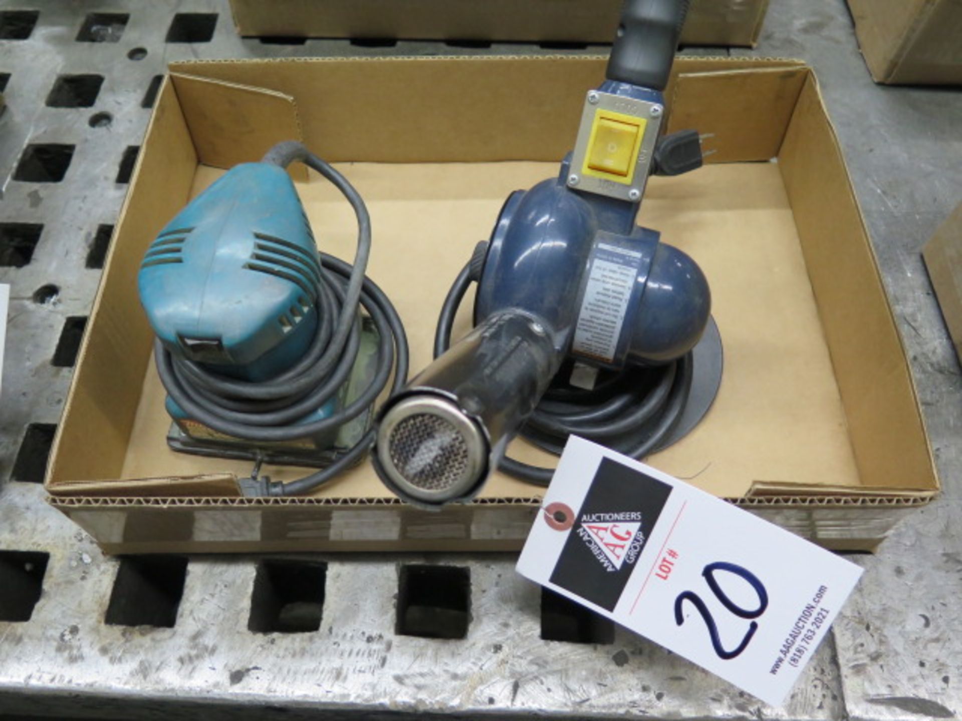 Makita Pad Sander and Chicago Electric Heat Gun