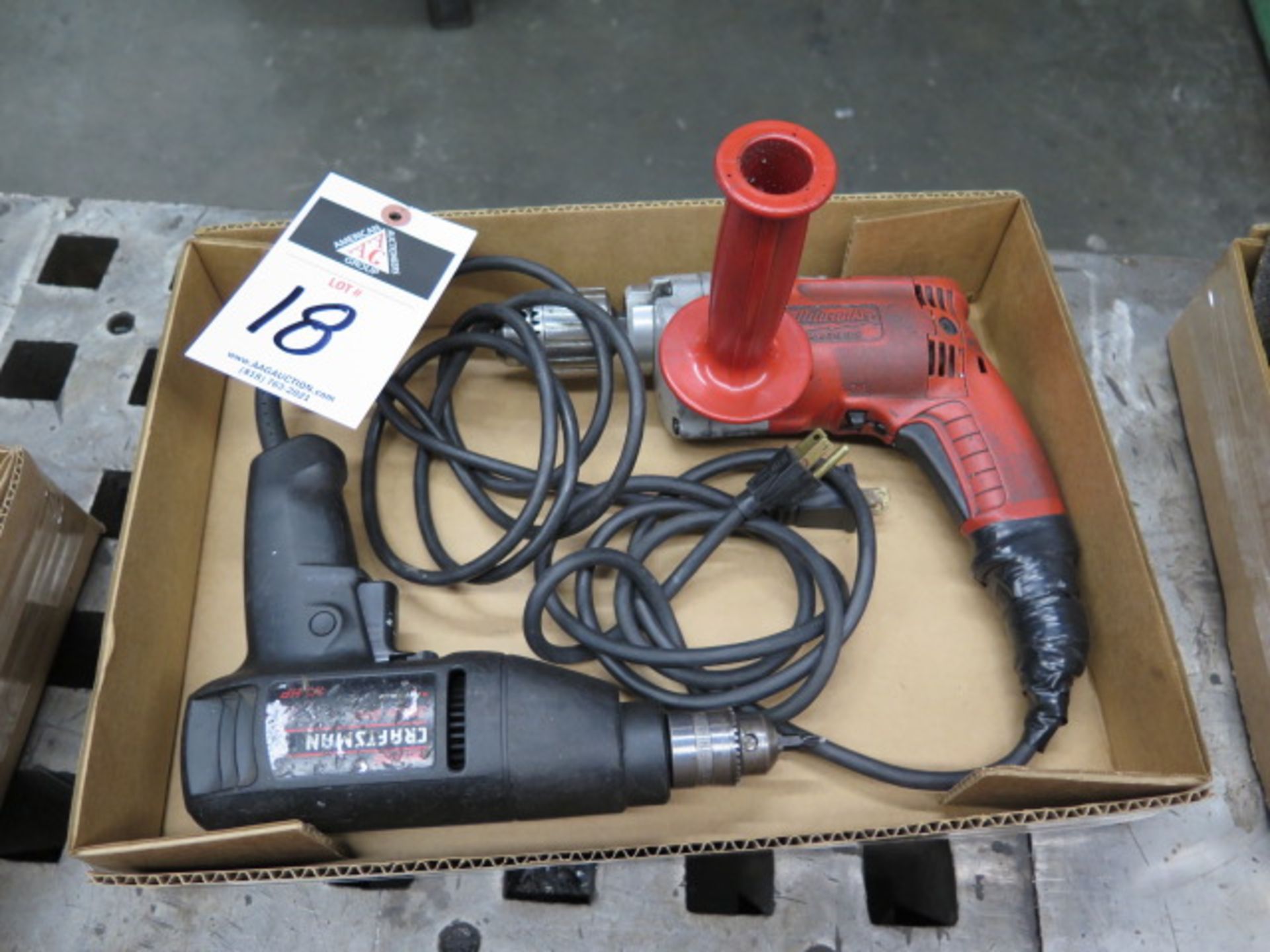 Milwaukee and Craftsman Electric Drills