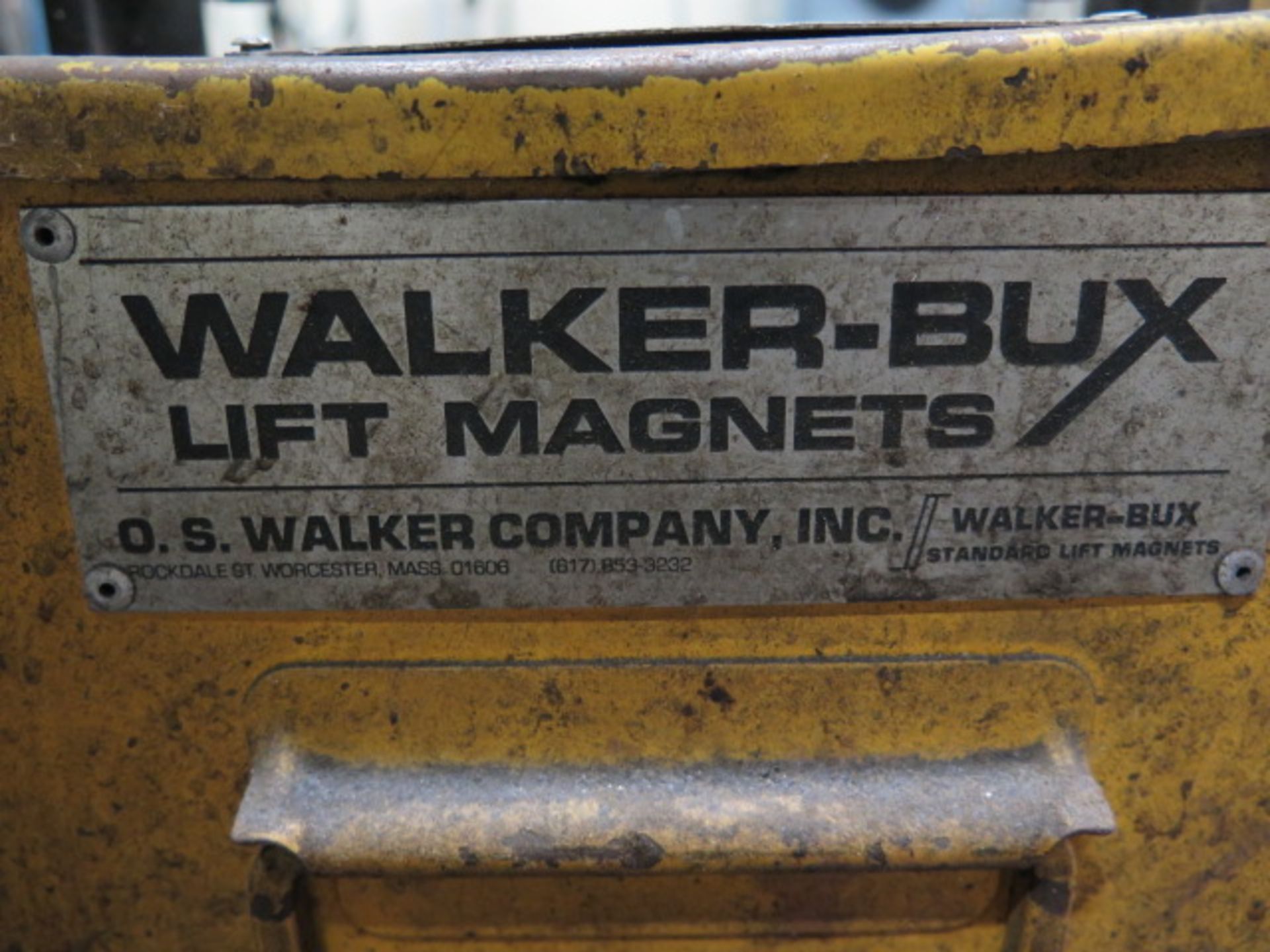 Walker-Bux mdl. BM-30 3000 Lb Cap Electric Lifting Magnet w/ Charger - Image 2 of 3