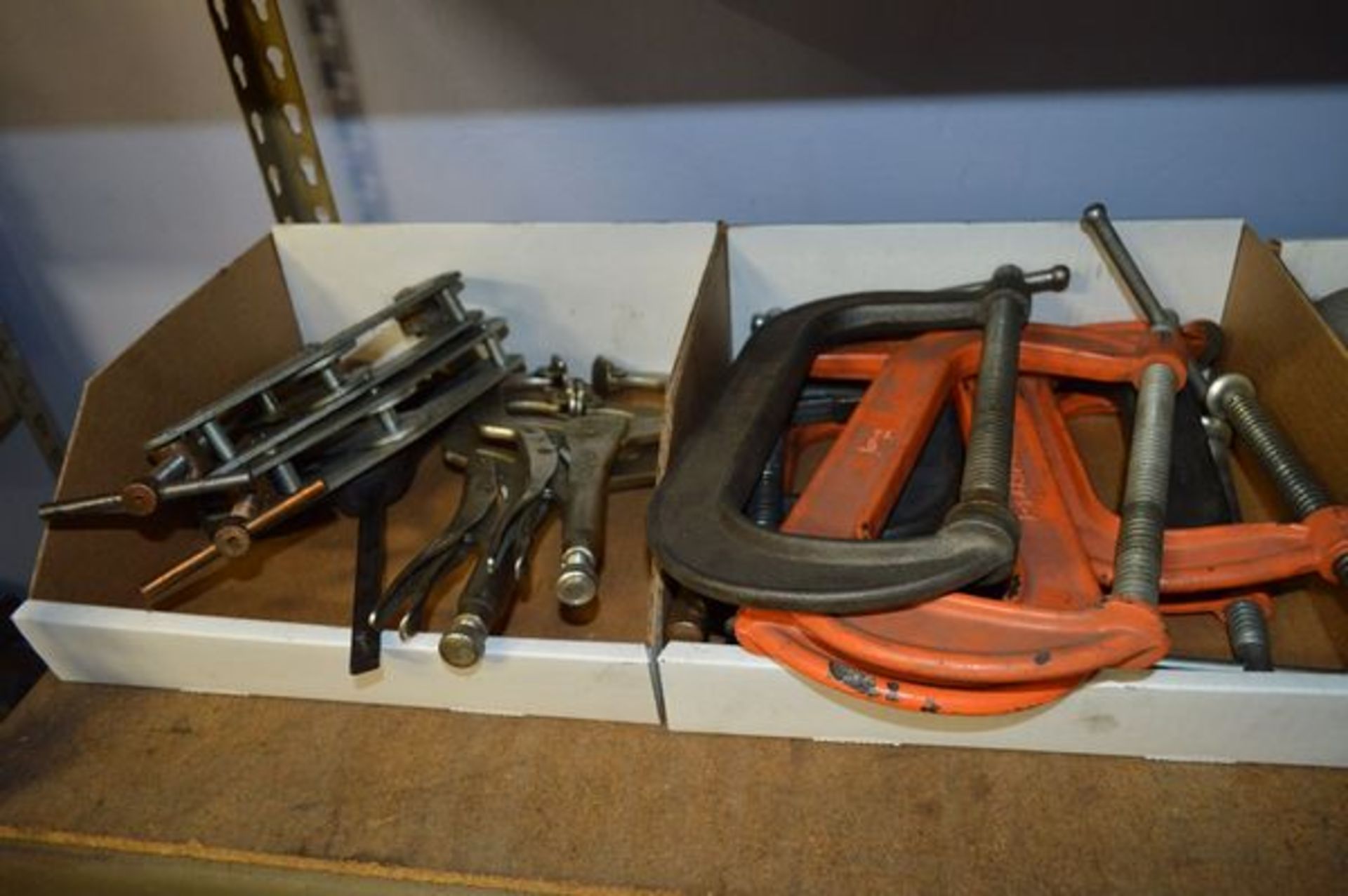 Box of Heavy Duty C Clamps and Vise Grips - Image 6 of 6