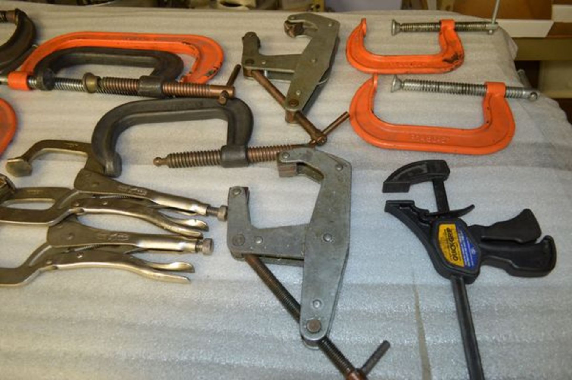 Box of Heavy Duty C Clamps and Vise Grips - Image 5 of 6