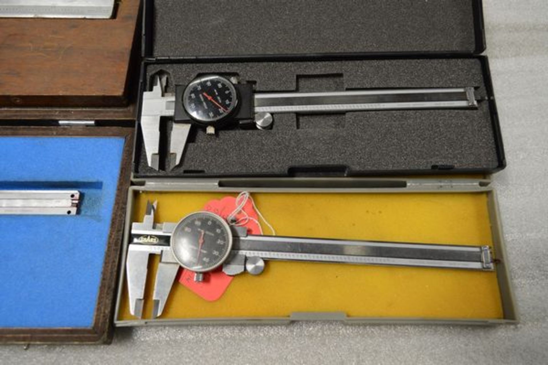 (2) Stainless Steel Dial Calipers .001" - 6" and (1) Stainless Steel Caliper .001" - 14" and (1)