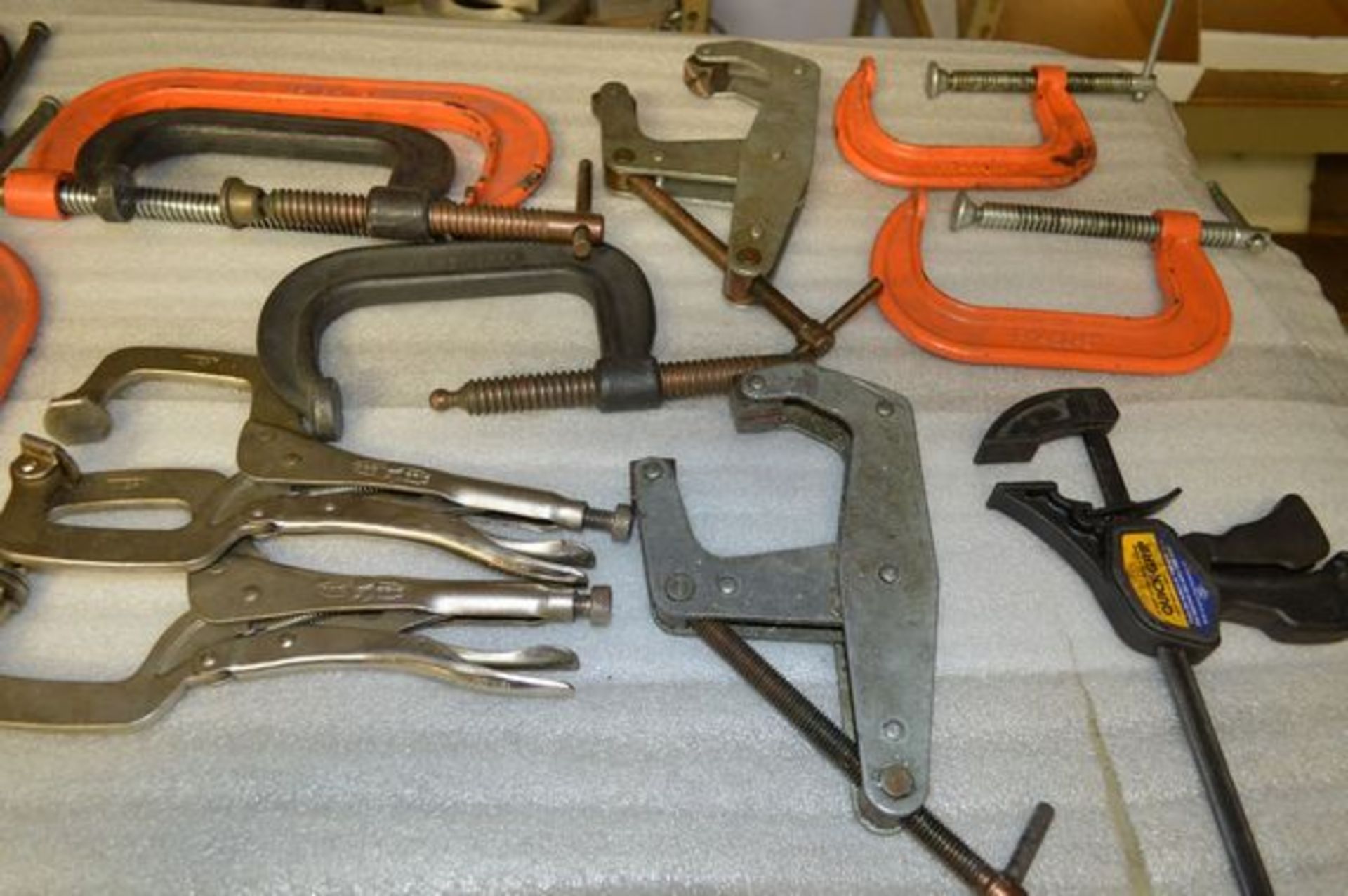 Box of Heavy Duty C Clamps and Vise Grips - Image 2 of 6