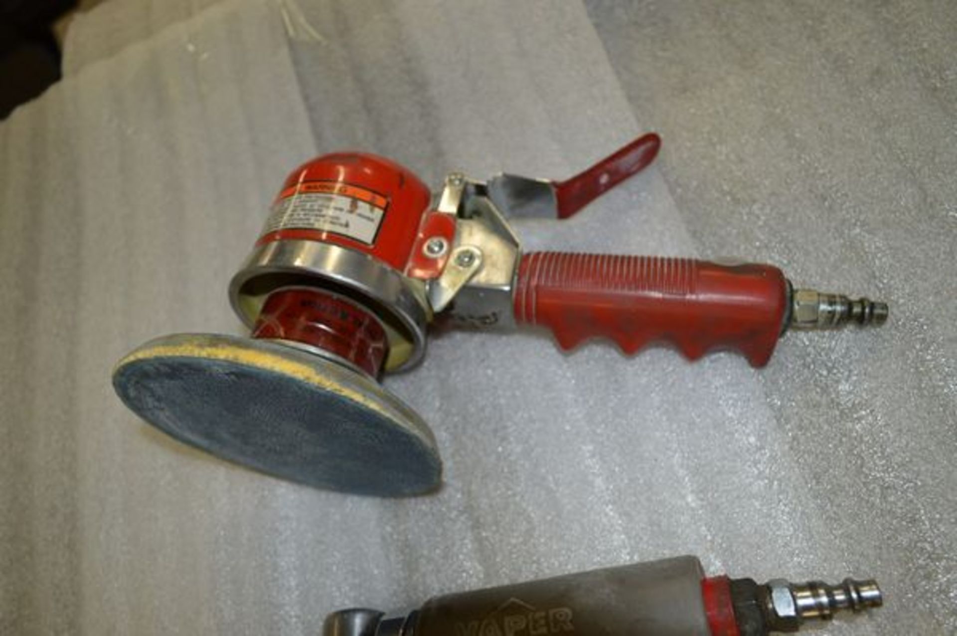 Various Newmatic Hand Tools, Grinders, Ratchet Wrench, Dayton Dual Action Sander - Image 2 of 6