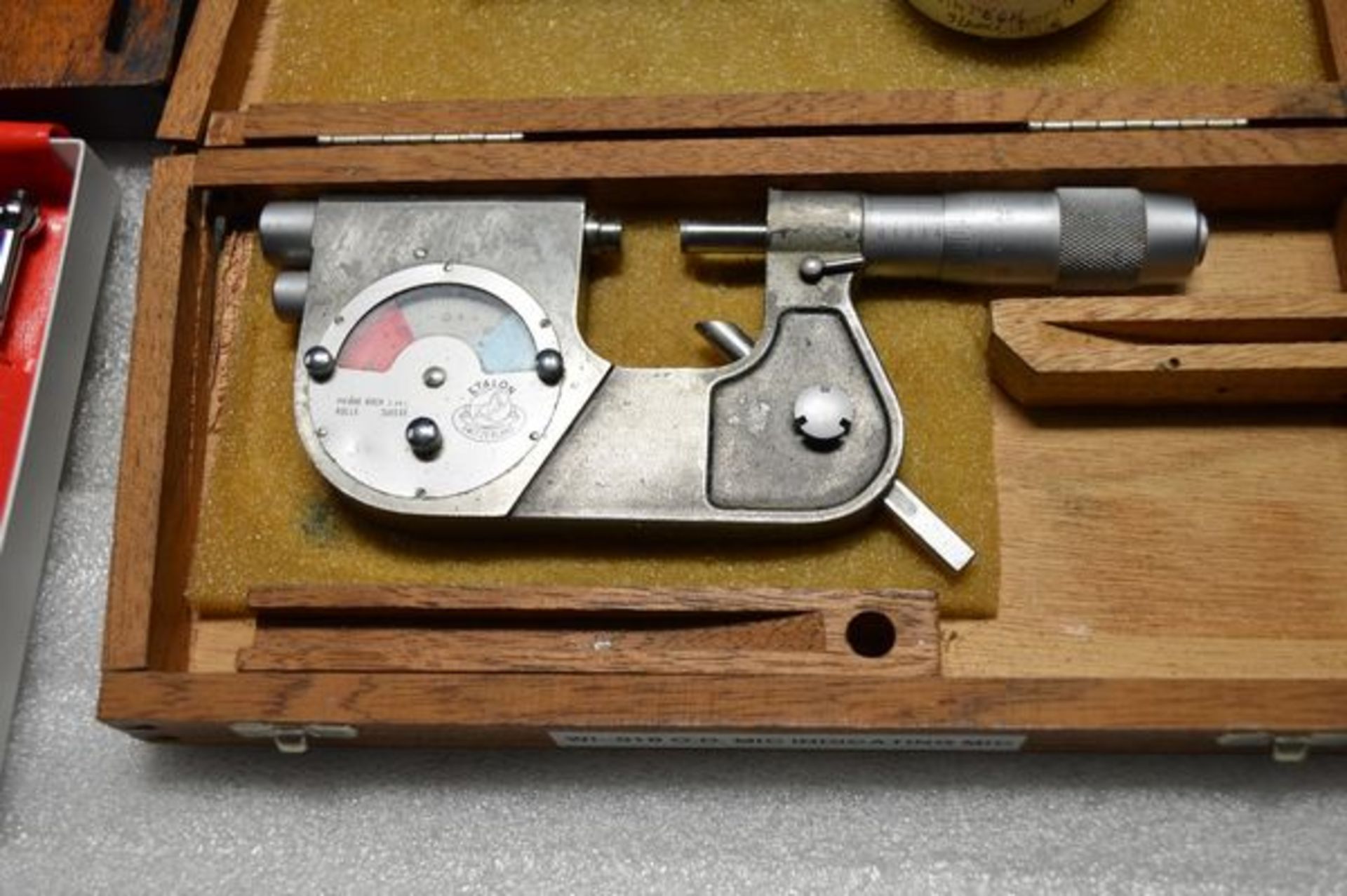 Lukfin Depth Micrometer 0-3", Etalon O.D. Indicating Micrometer , N.C.K. I.D. Dial Caliper , - Image 5 of 8