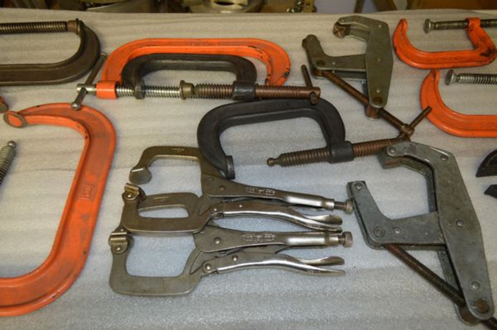 Box of Heavy Duty C Clamps and Vise Grips - Image 4 of 6