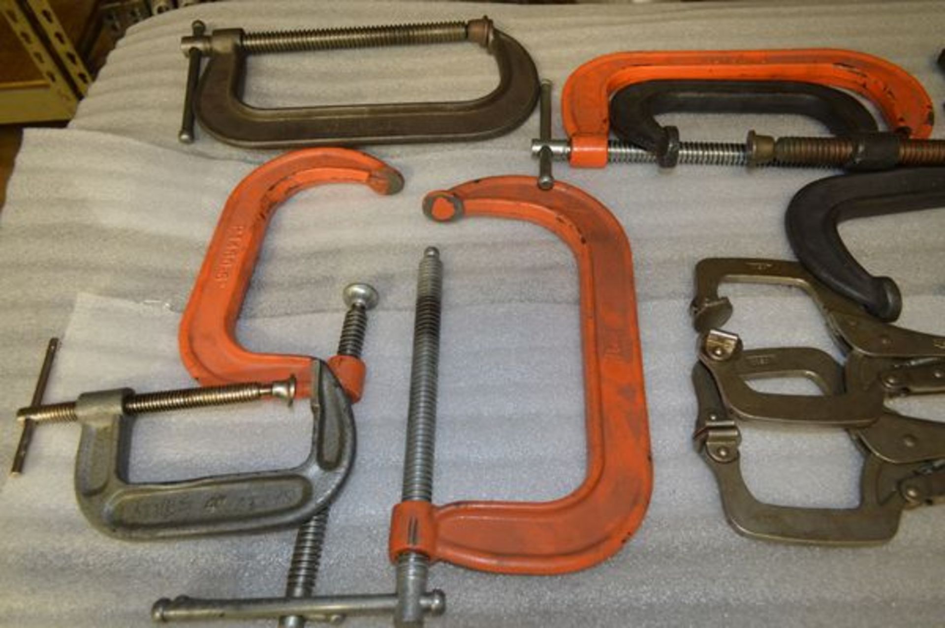 Box of Heavy Duty C Clamps and Vise Grips - Image 3 of 6