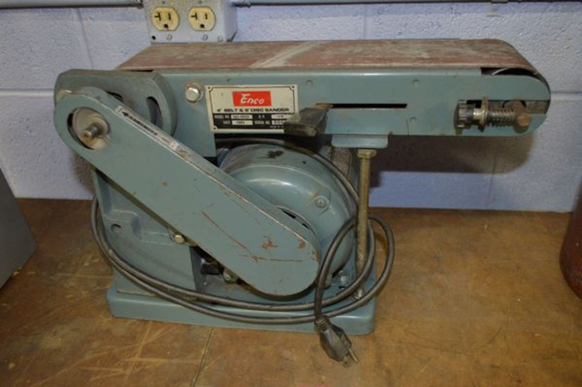 Enco 4" Belt and 6" Disc Sander Model 163-4850 - Image 4 of 4