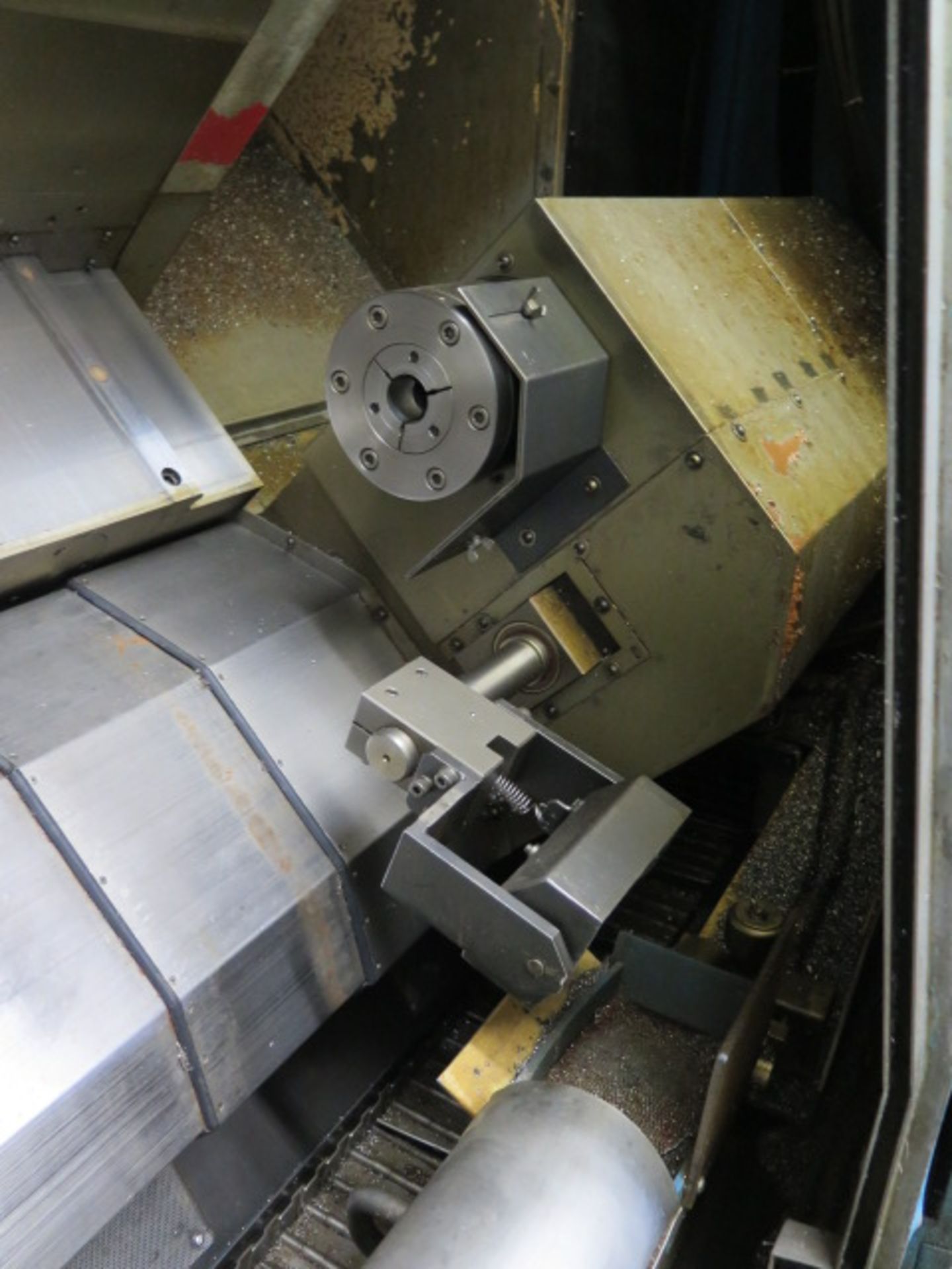 Miyano ATS-60S Twin Spindle CNC Turning Center s/n ATS0037SA w/ Fanuc 0T Controls, 12-Station ATC, - Image 7 of 10