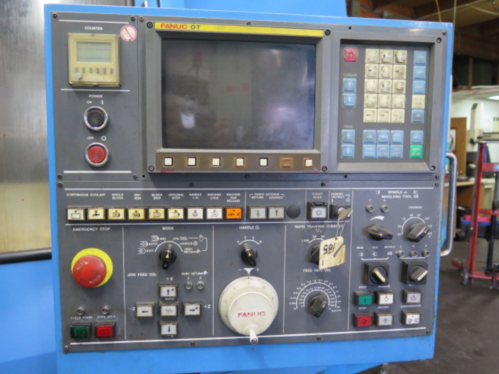 Miyano ATS-60S Twin Spindle CNC Turning Center s/n ATS0037SA w/ Fanuc 0T Controls, 12-Station ATC, - Image 4 of 10