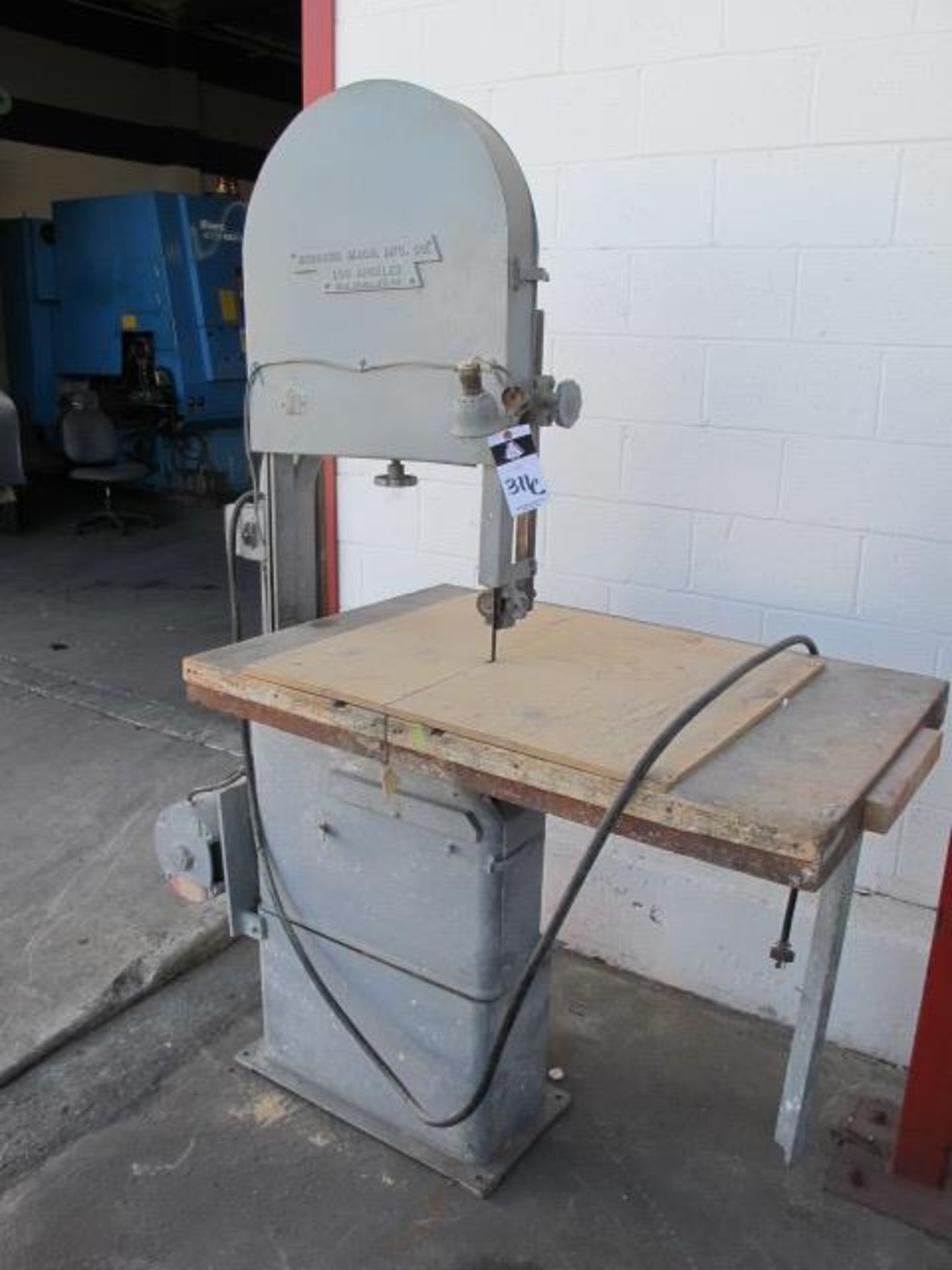 Rodgers mdl. B-20 19" Vertical Band Saw s/n 41371