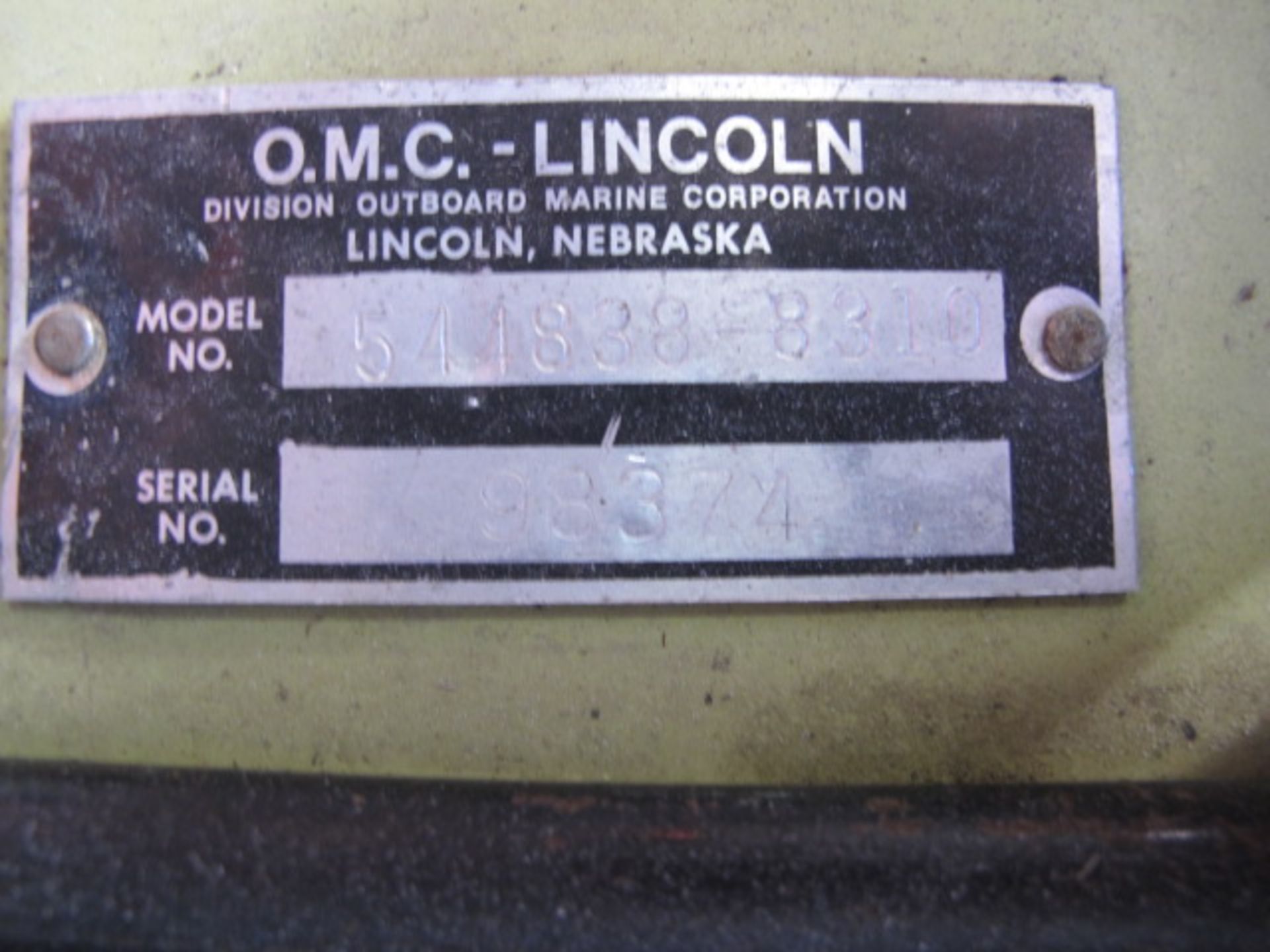 DMC-Lincoln mdl. 544838-8310 8Hp Gas Powered Tiller s/n 98374 - Image 6 of 6