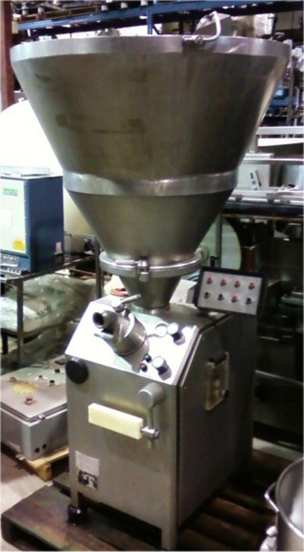 Used Model VEMAG-500 Meat Stuffer-Extruder-Portioner. Electrics: 3Ph/60Hz/208Volts. Load Out Fee: