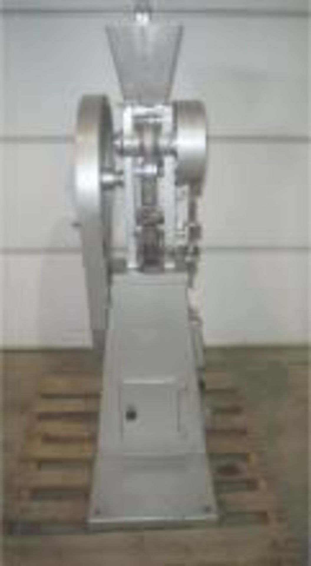 Used Cadmach Single Station Tablet Press, Model CMS-15.  Machine is equipped with a 1 HP, 3Ph/50-