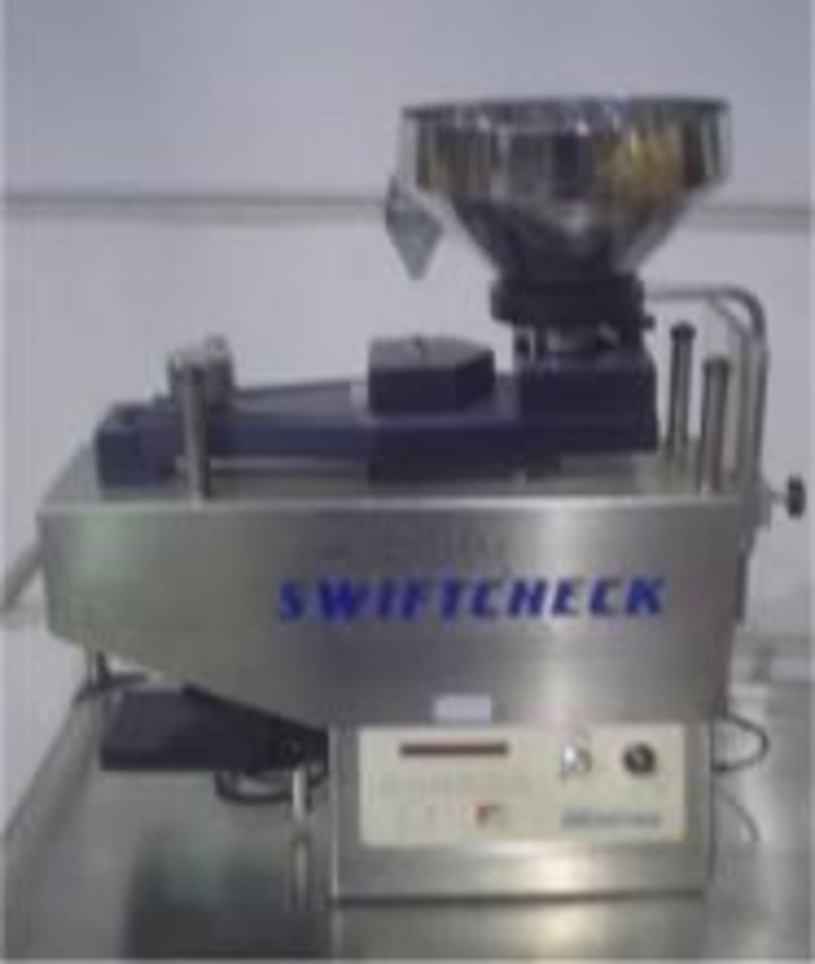Used SwiftCheck Tablet-Capsule Counters, Model S-Check. Electrics: 1Ph/60Hz/120V. Load Out Fee:100