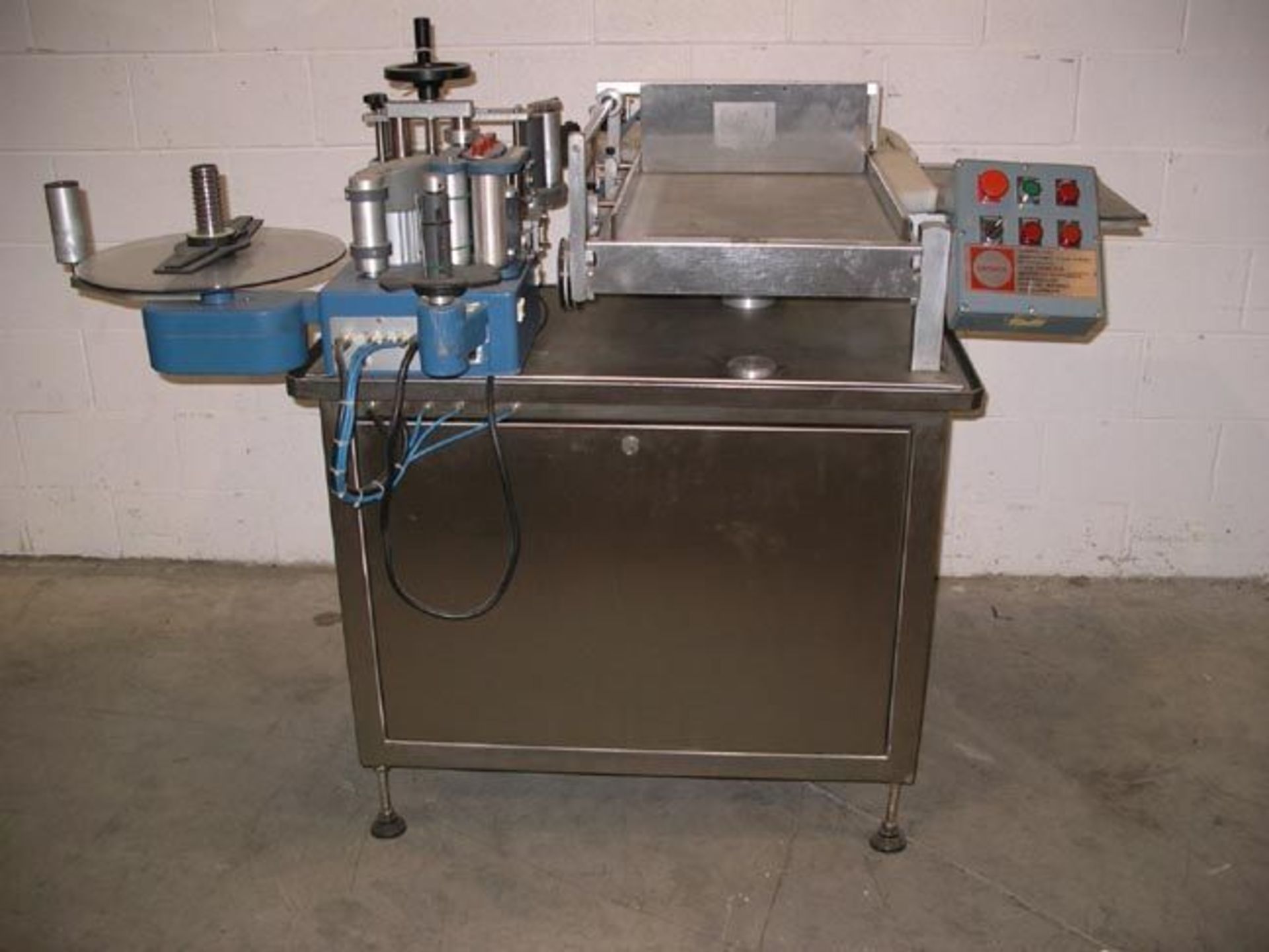 Used Capmatic Rotary Vial Pressure Sensitive Labeler Load Out Fee:100