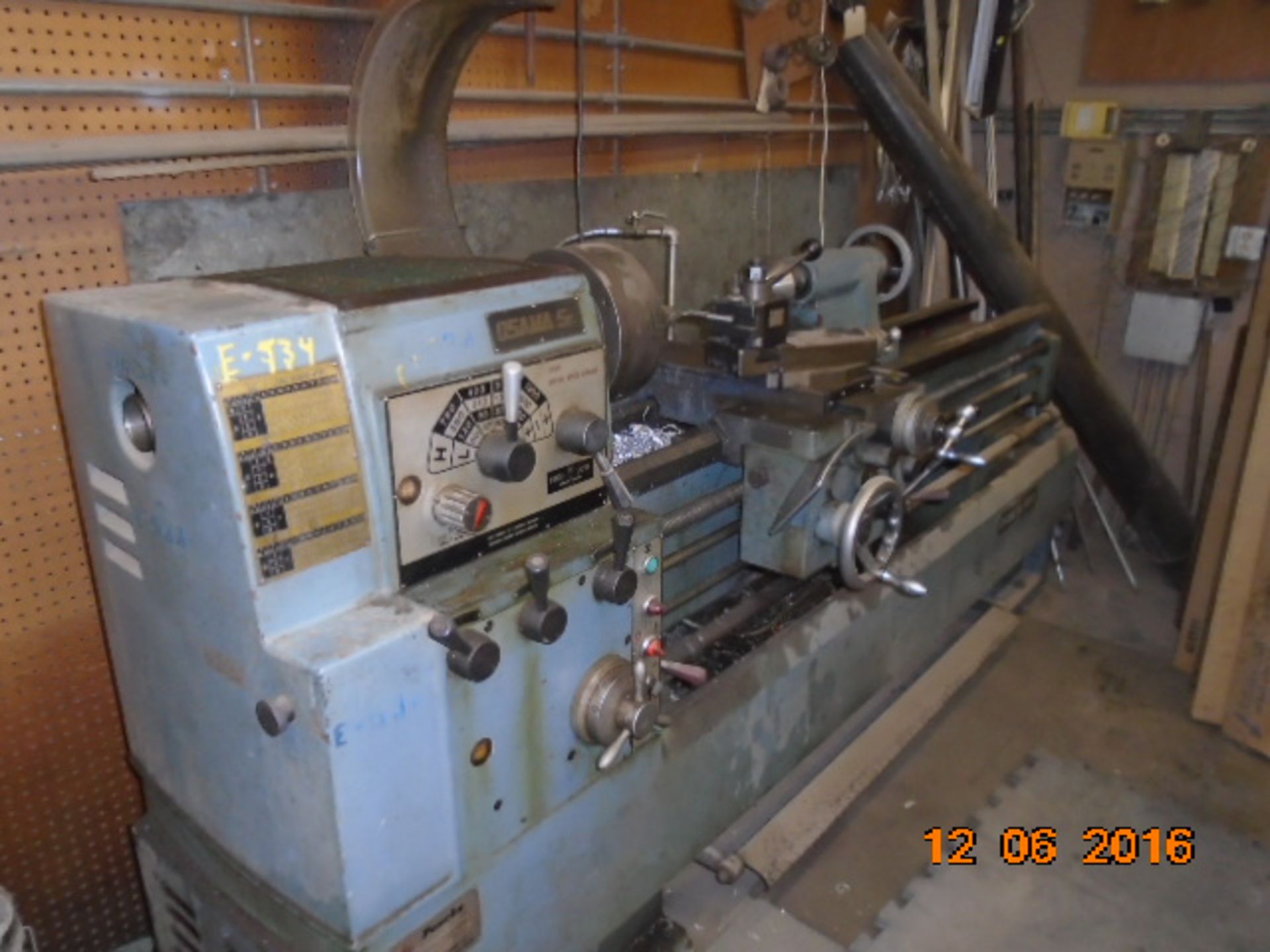 OSAMA SR1760G ENG LATHE W/ TOOL POST MDL 1760G - Image 3 of 3