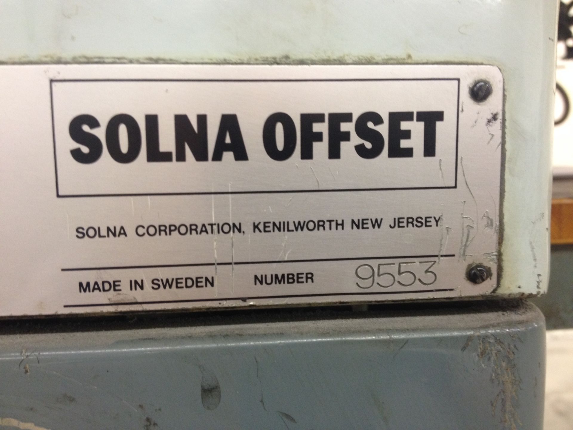 Solna 125 Press S/N 9553. As taken from service. Still working. - Image 4 of 8