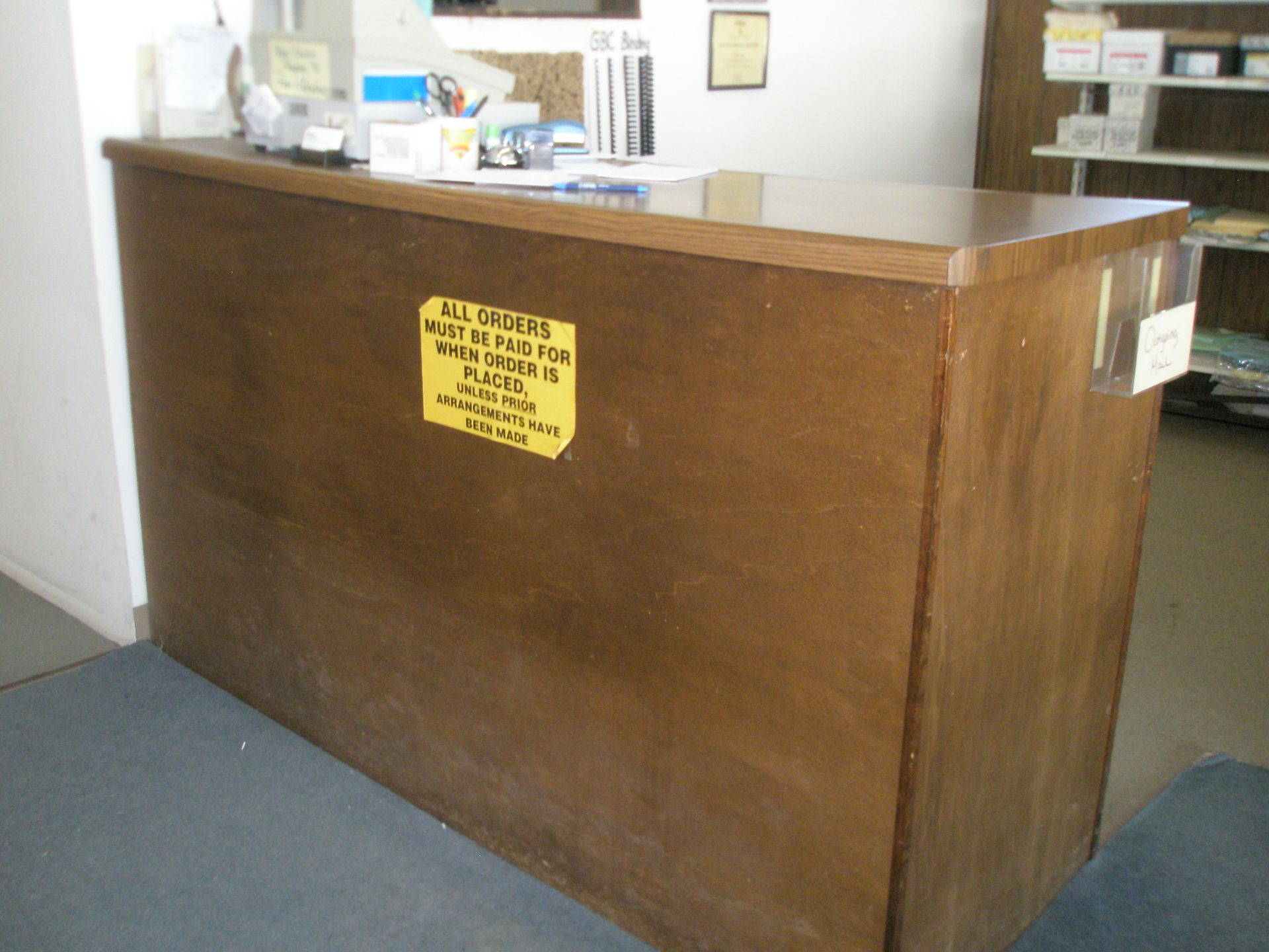 Wood Retail Counter