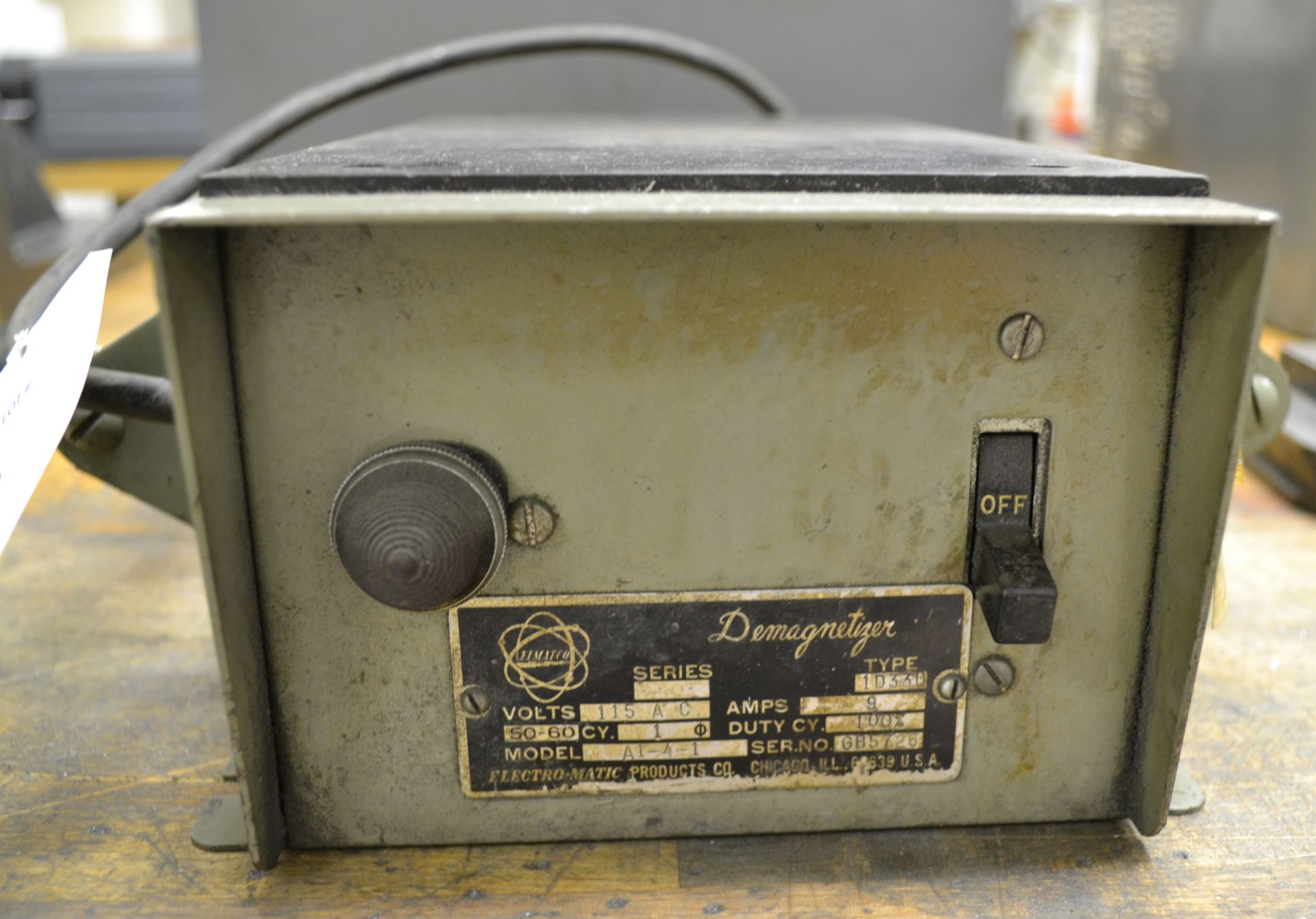 Electro-Matic Model Type A1-4-1 Demagnetizer - Image 2 of 3