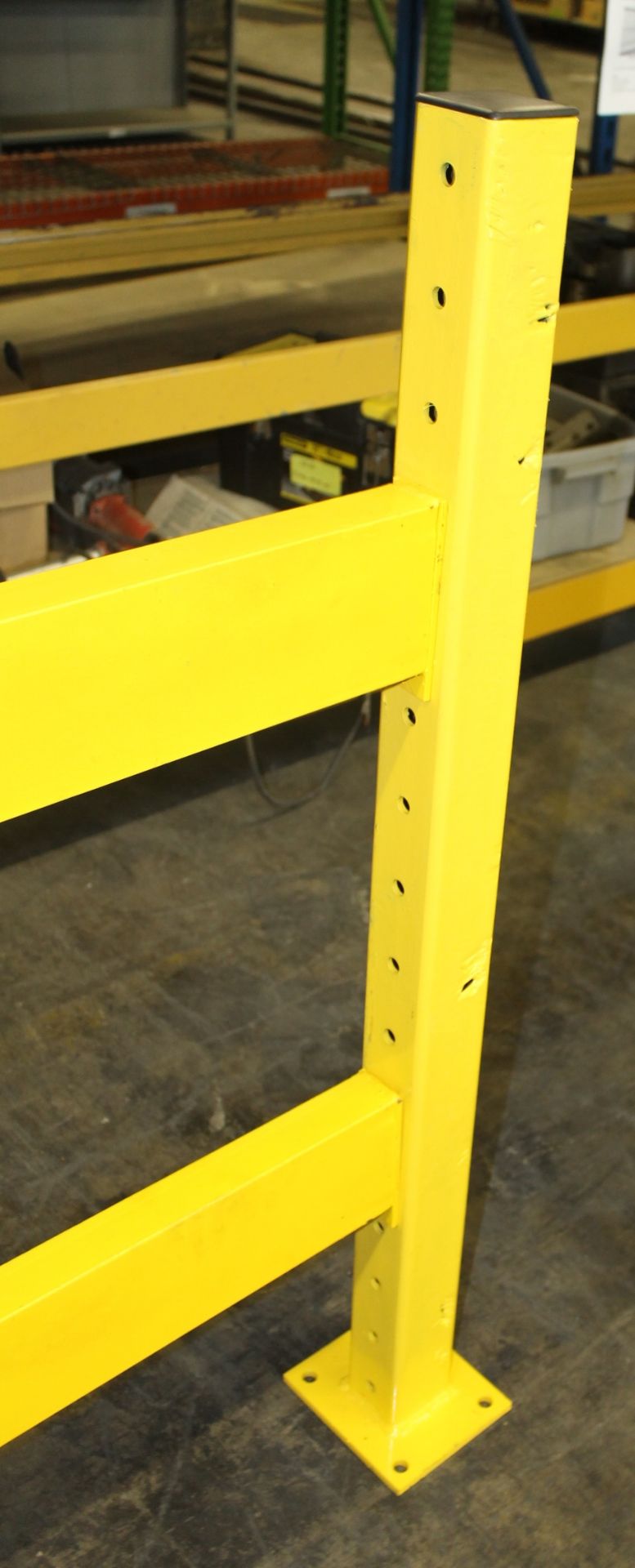 97.25 FT LONG AND 42" TALL GUARD RAIL,  OVERALL SIZE OF ONE SECTION: 100"W X 5"T X 2"D, INCLUDES: 13 - Image 3 of 3