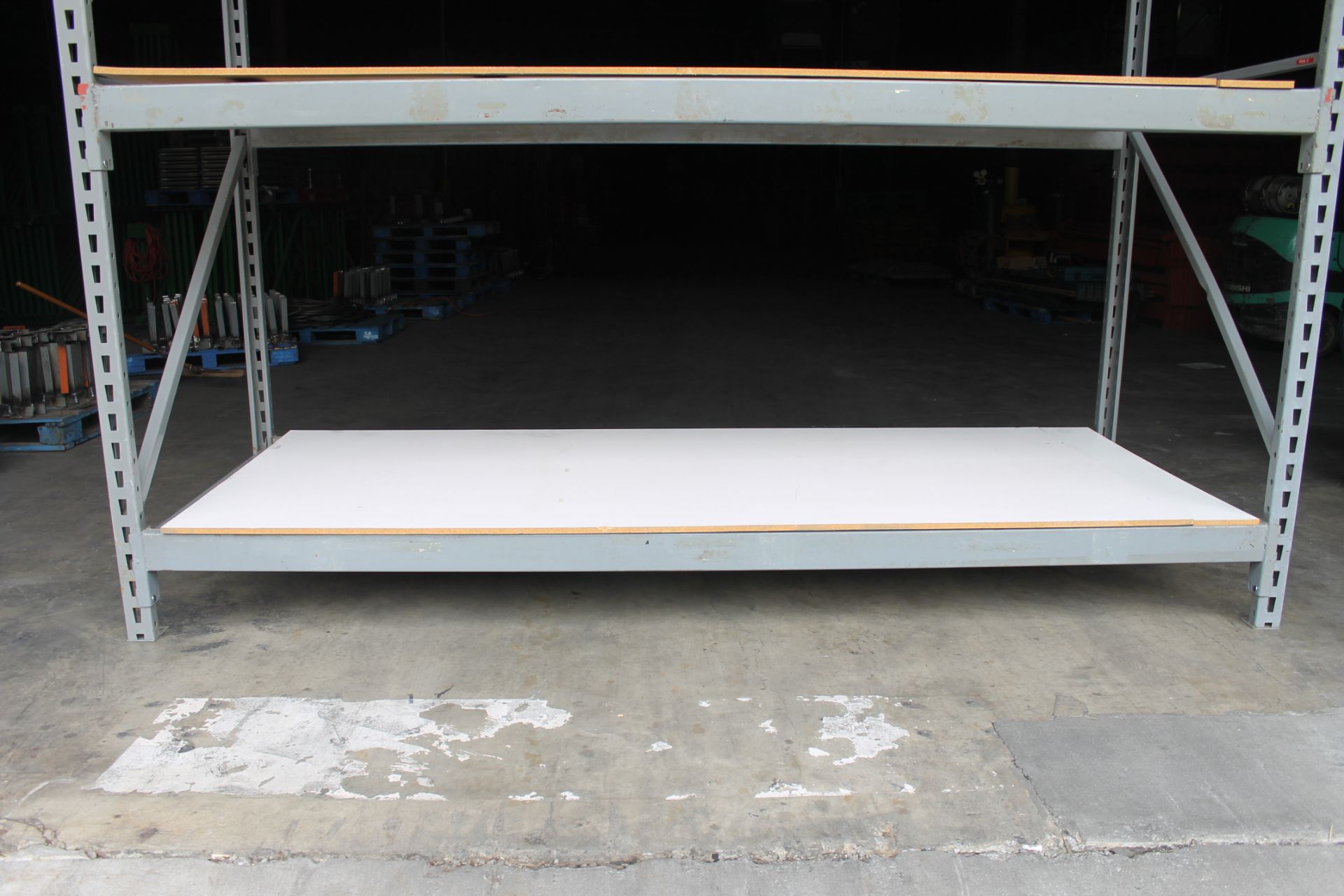 28 BAYS OF 120"H X 48"D X 117"L INDUSTRIAL SHELVING WITH LAMINATED WOOD DECKING, - Image 3 of 4