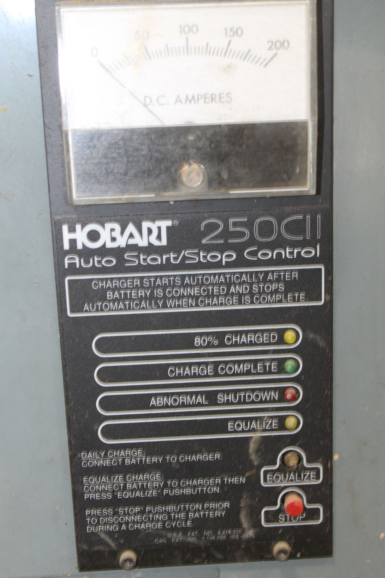 HOBART BATTERY-MATE 250CII ELECTRIC FORKLIFT BATTERY CHARGER, 24V - Image 2 of 4