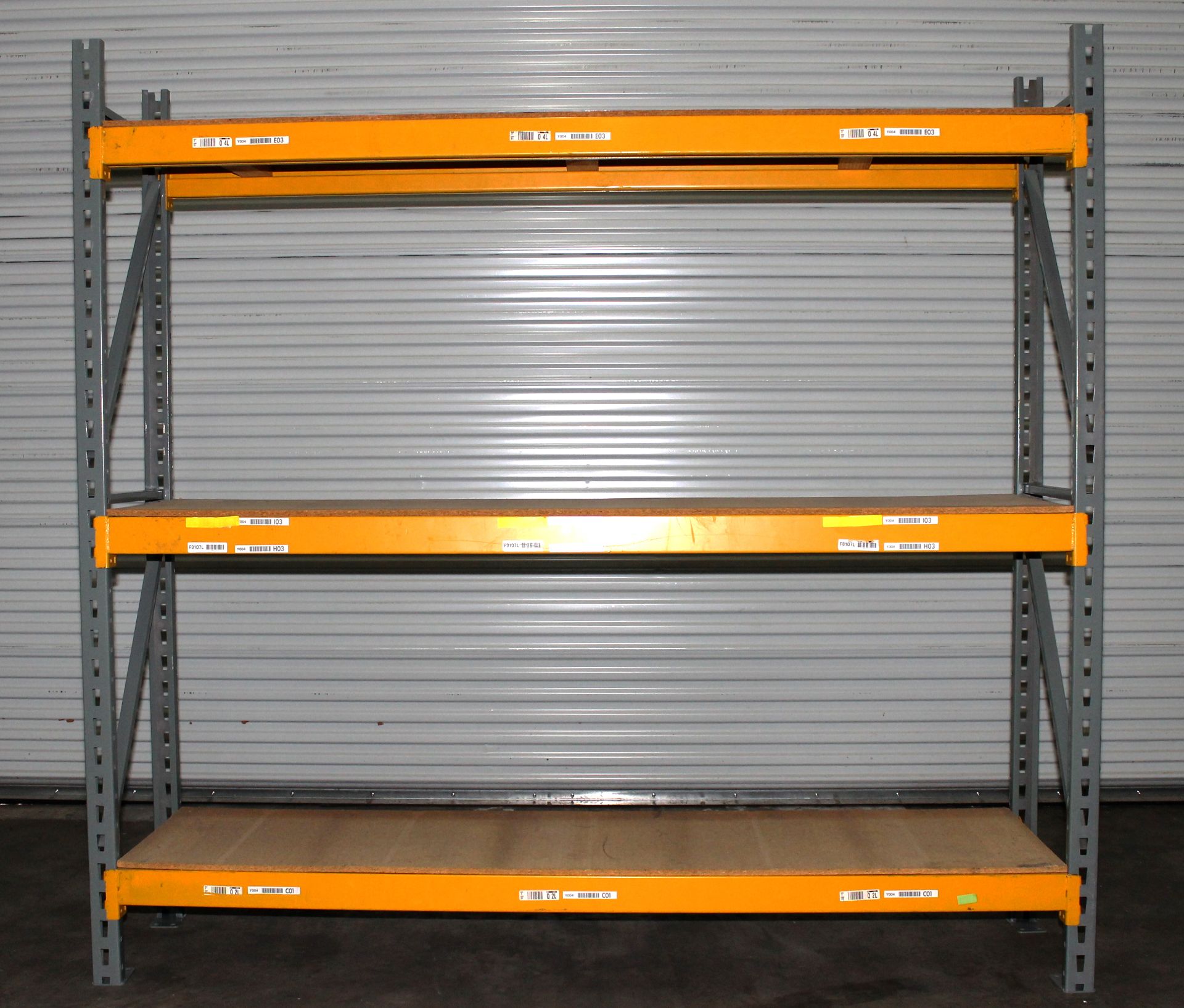 30 SECTIONS OF 96"H X 24"D X 96"L STOCK ROOM PALLET RACK SHELVING,  TOTAL 30 SECTIONS, 3 ROWS - Image 4 of 5