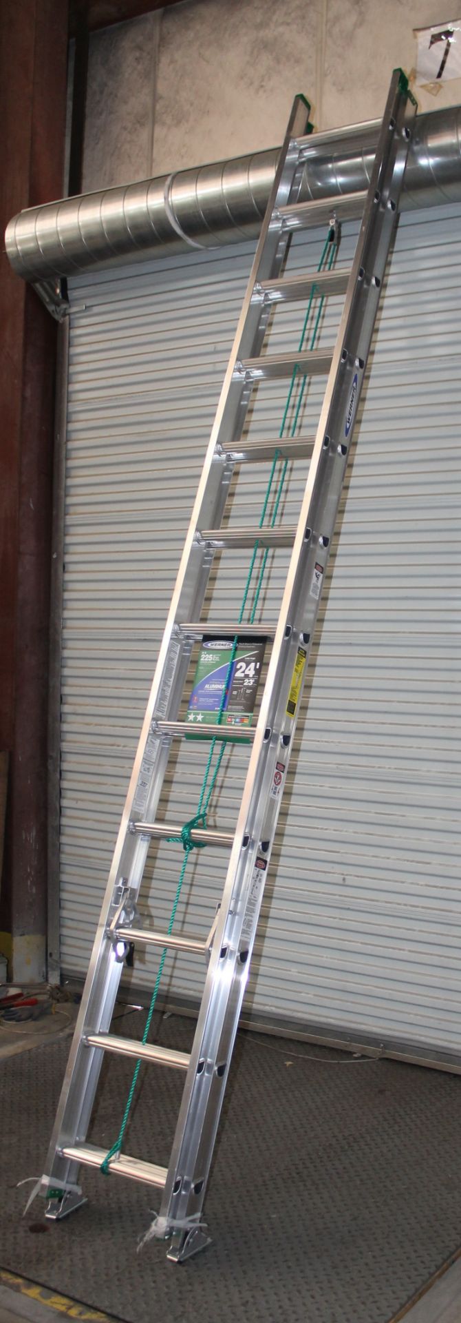 WERNER 24 FT ALUMINUM EXTENSION LADDER, (NEVER USED) - Image 3 of 3