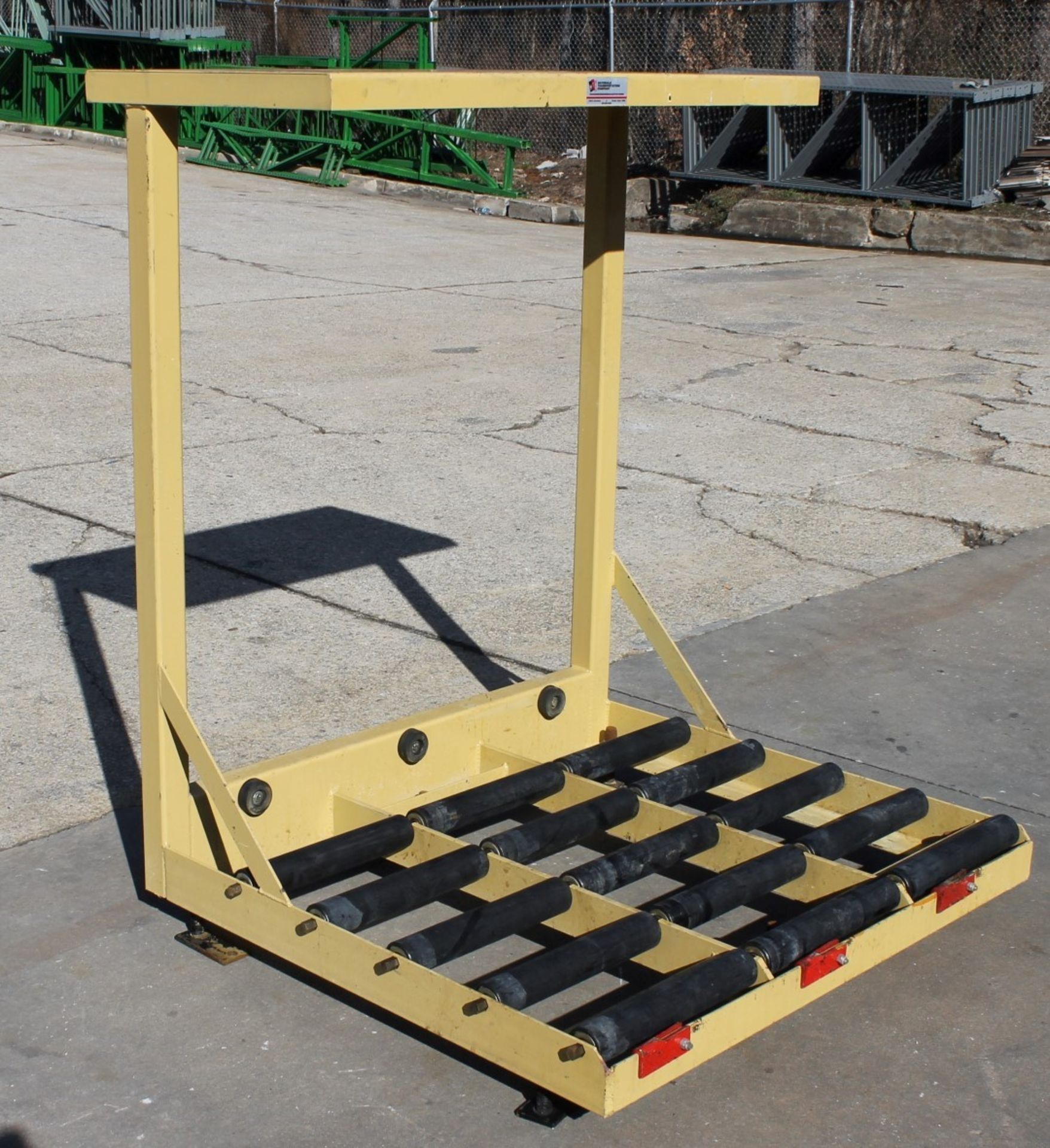 BATTERY CHARGING STATION,  SPACE FOR 3 BATTERIES, 15"W X 39"D ROLLER LENGTH, TOP PLATFORM SIZE: 24"L - Image 2 of 3