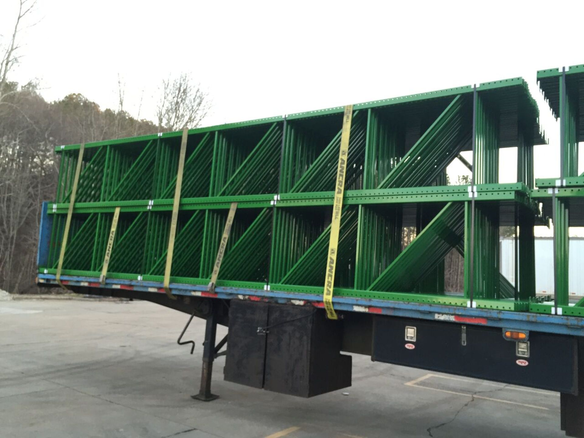 TRUCK LOAD OF TEARDROP UPRIGHTS, SIZE: 288"H X 42"D, 3" X 3" POST, 120 PCS TOTAL - Image 2 of 2