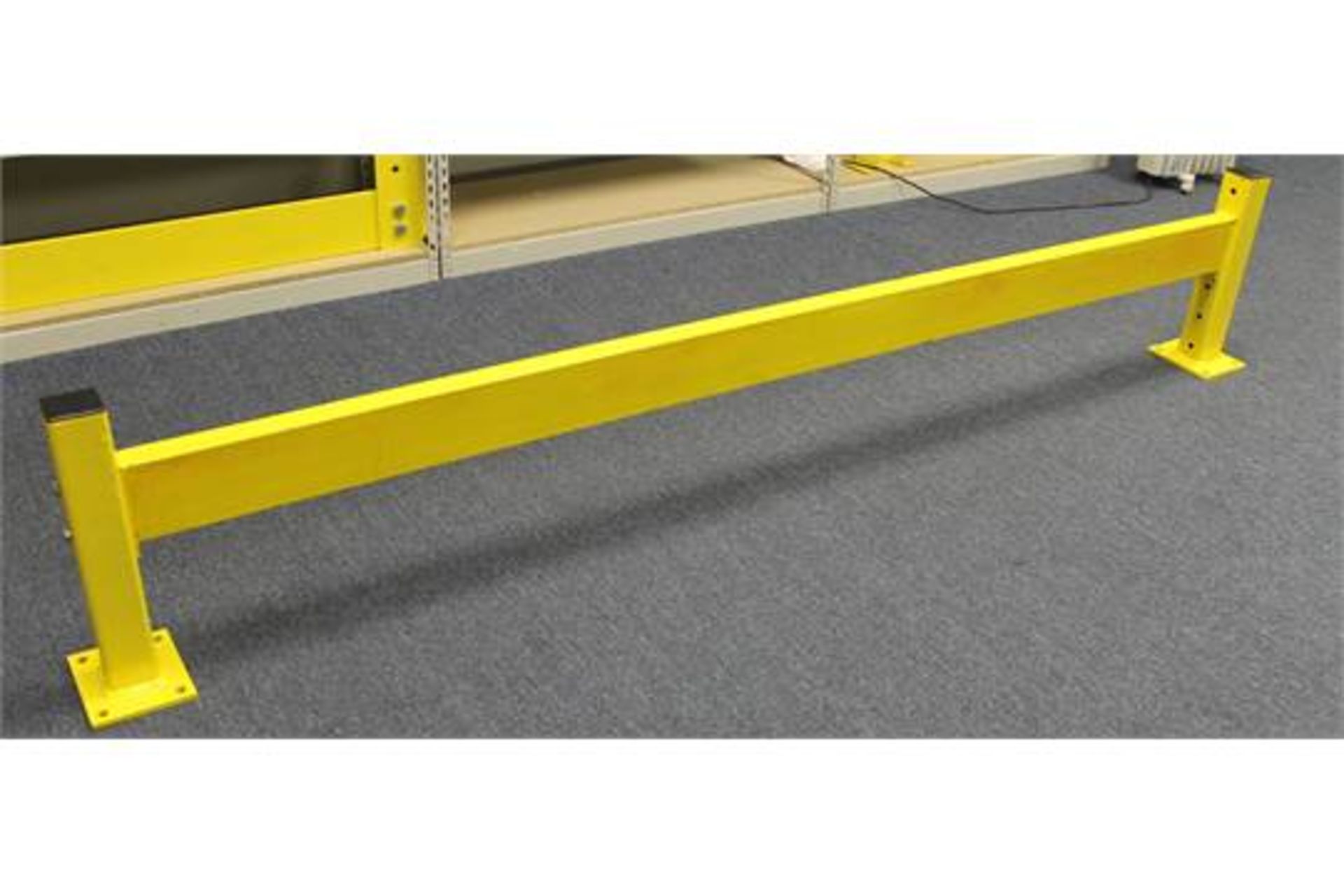 48.75 FT LONG AND 18" TALL GUARD RAIL,  OVERALL SIZE: 100"W X 5"T X 2"D, INCLUDES: 7 PCS OF