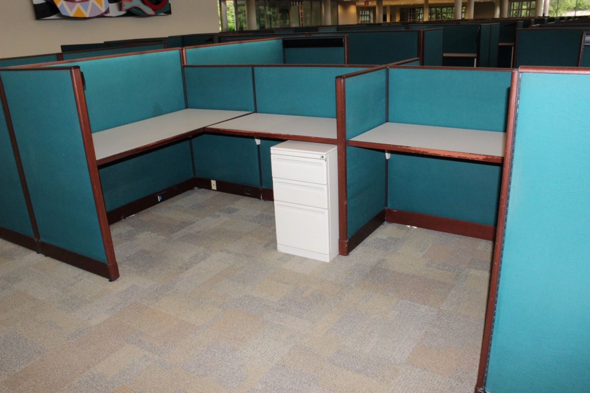 EXECUTIVE OFFICE CUBICLES. DISMANTLED & READY TO LOAD - Image 11 of 15